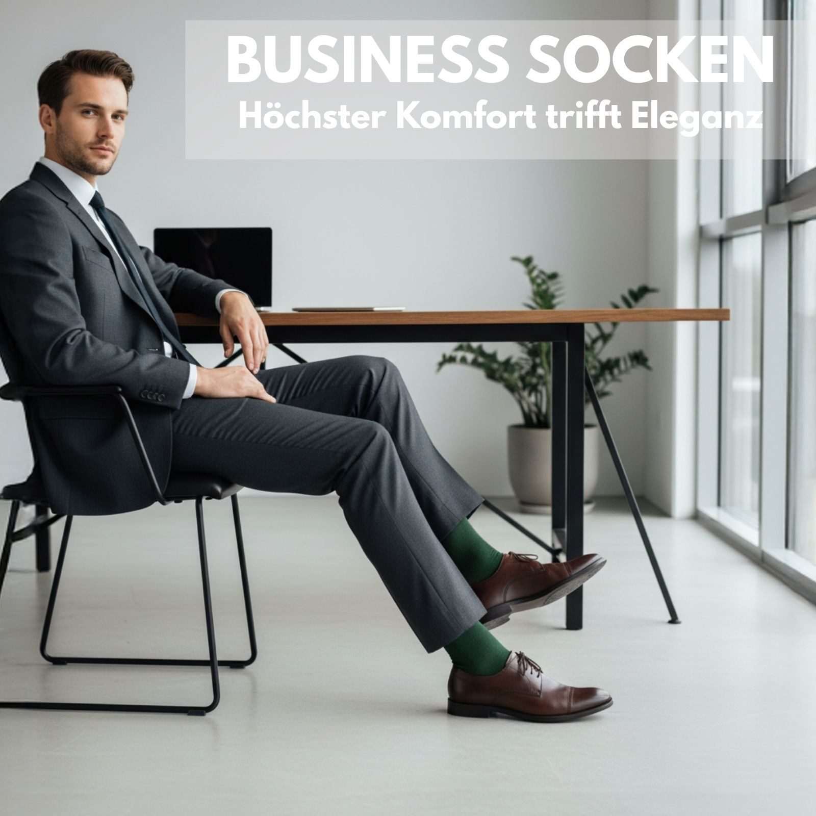 sockenkauf24 Businesssocken Premium Socken mit Komfortbund Herren & Damen Business Socken (Grün/Braun, 10-Paar, 47-50) aus gekämmter Baumwolle mit Pique-Bund, ohne Naht