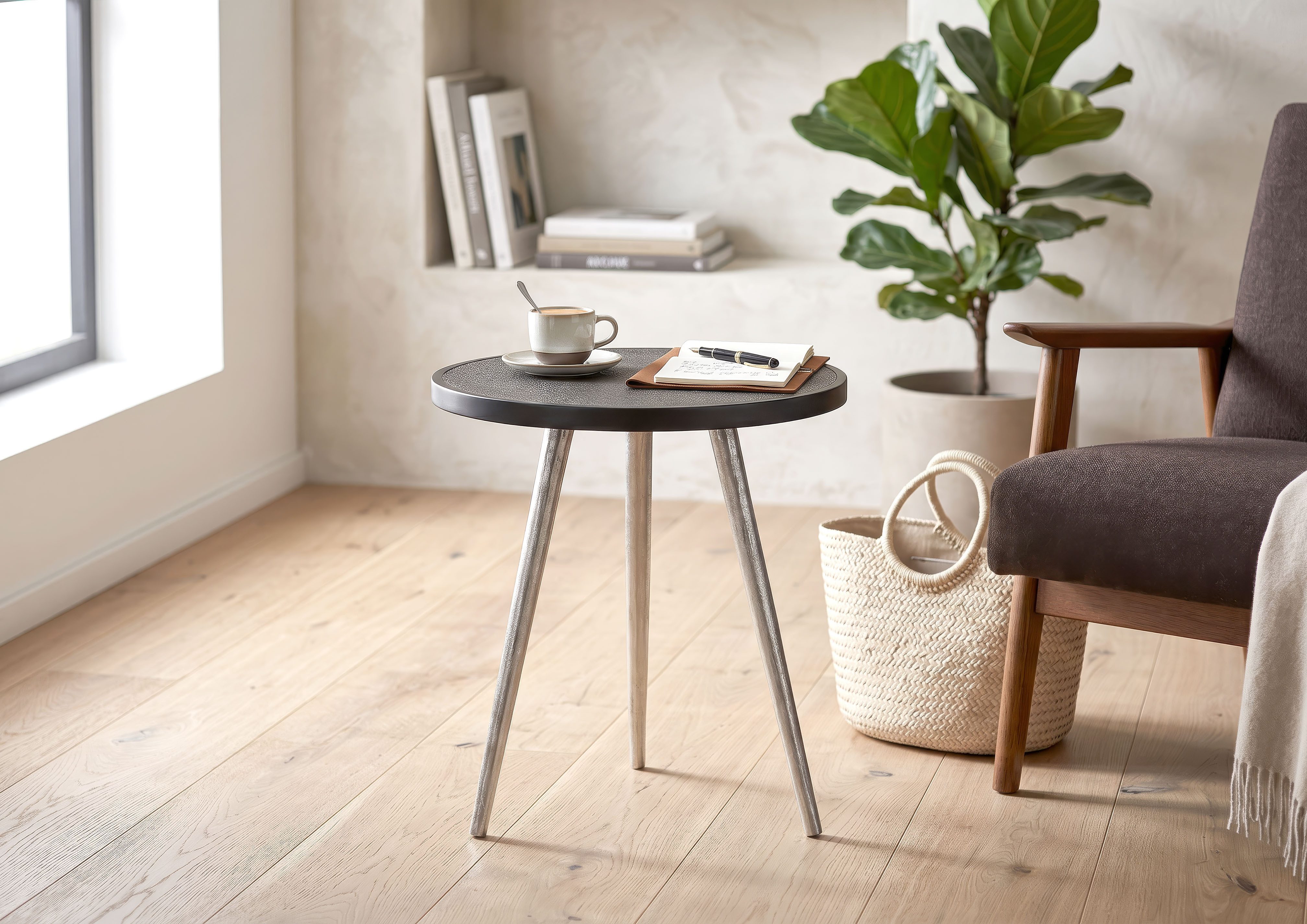 Gutmann Factory Beistelltisch Coffee, Couchtisch, rund Ø 43 cm, Der Beistelltisch ideal als Couchtisch oder dekorative Ablage