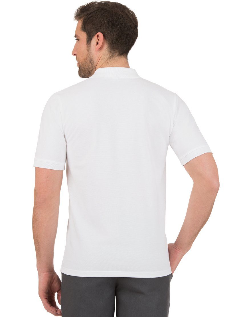 Trigema Poloshirt TRIGEMA Piqué-Qualität in Poloshirt weiss