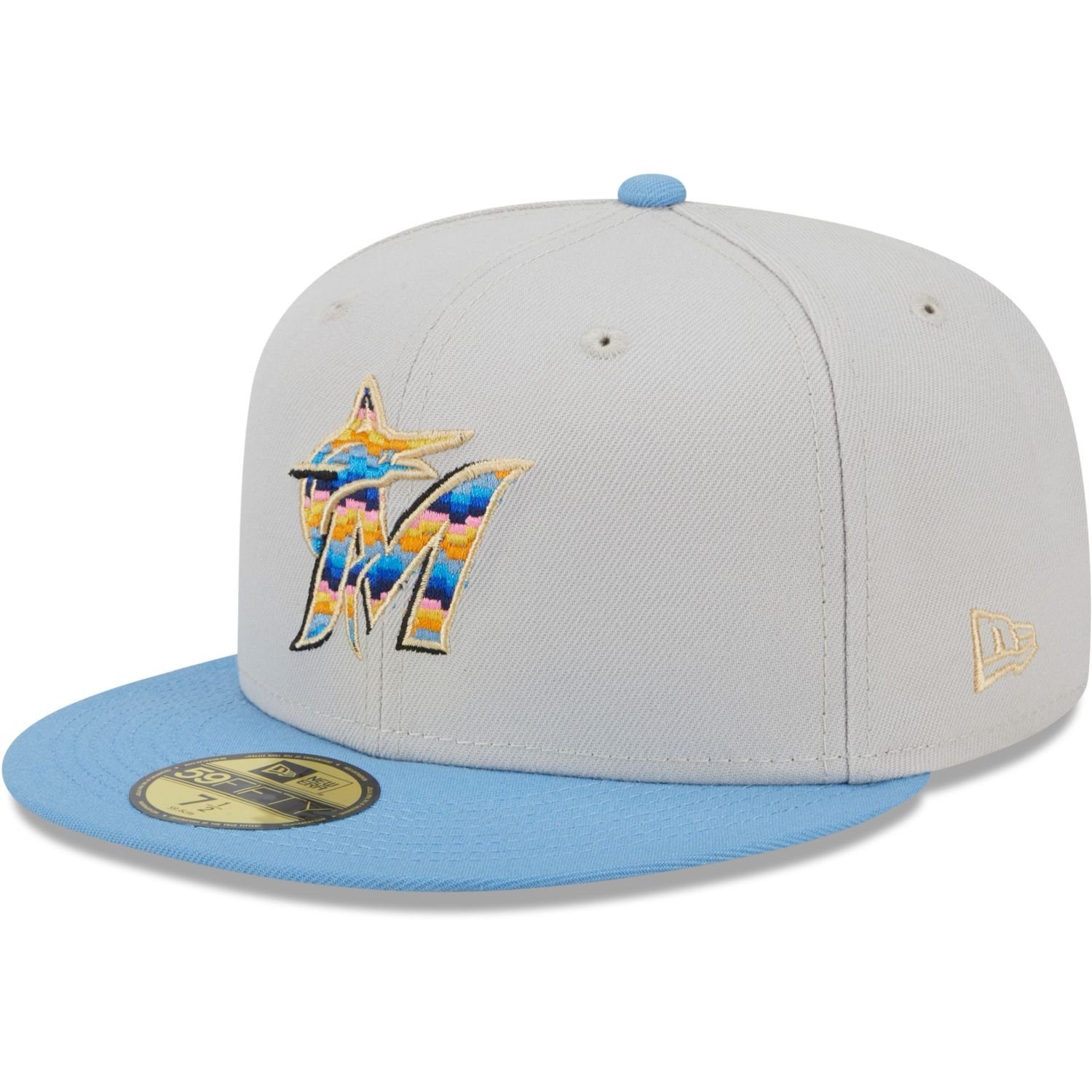 New Era Fitted Cap 59Fifty BEACHFRONT Miami Marlins