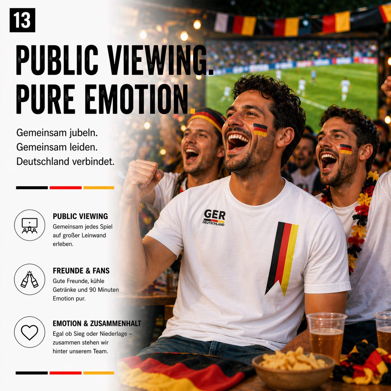 TK Gruppe Fußballtrikot Deutschland WM 2026 T-Shirt - Fußball Weltmeisterschaft Trikot (Packung)