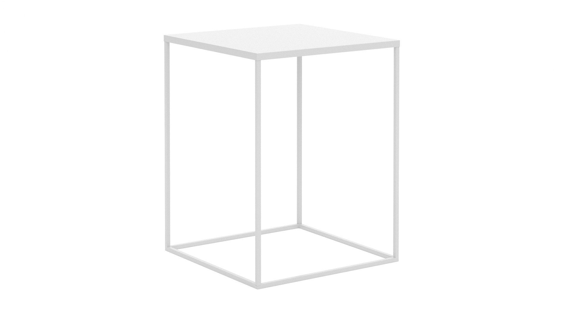 Nachttisch minimalistischer Nachttisch Loft-Stil Weiß im Metall Diana Nachttisch Schlafzimmer - Ein - - Siblo moderner modernes
