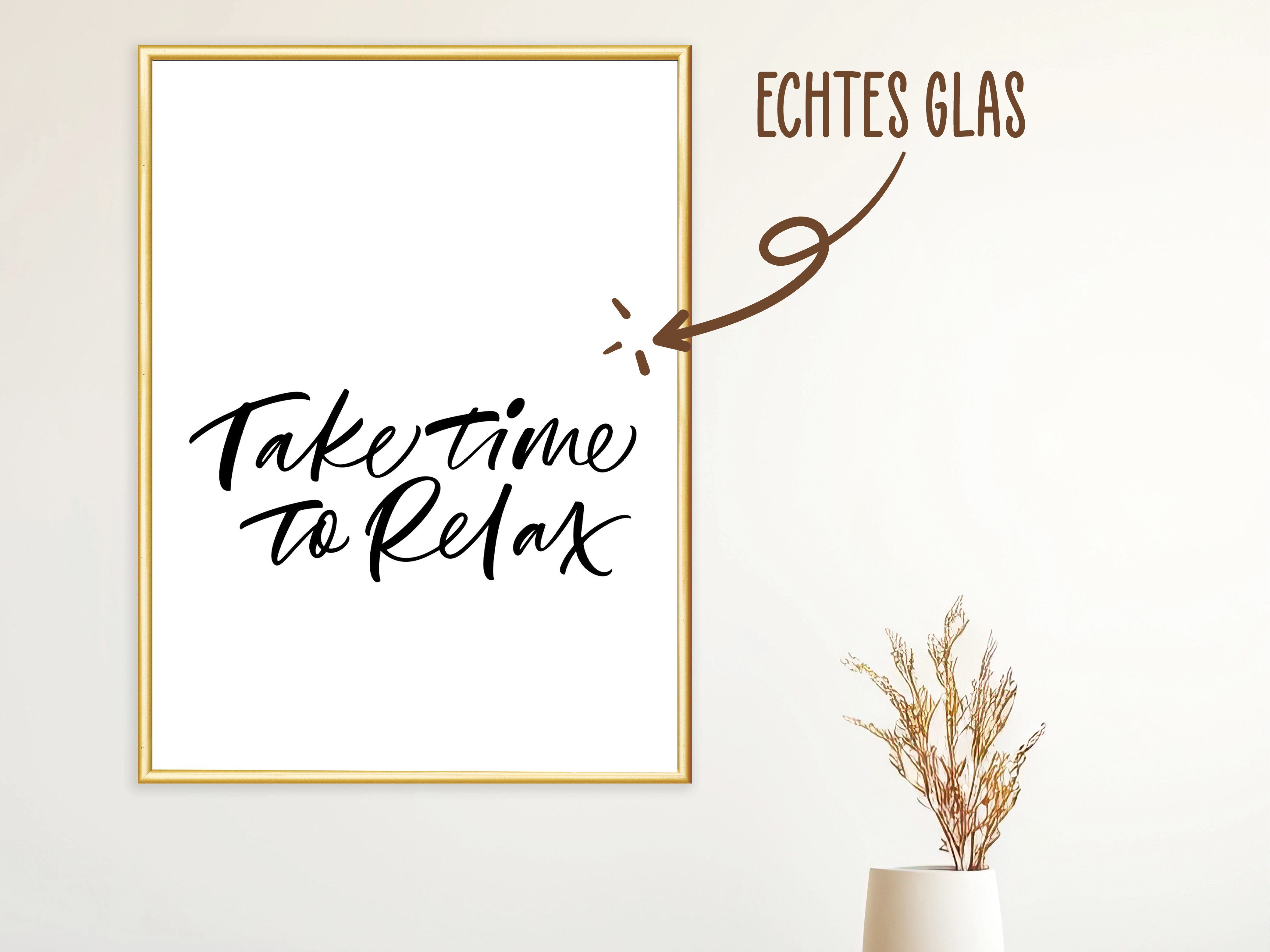 Wackadoo Living Bilderrahmen-Set Bilderrahmen mit Glasscheibe für Einzelbil günstig online kaufen