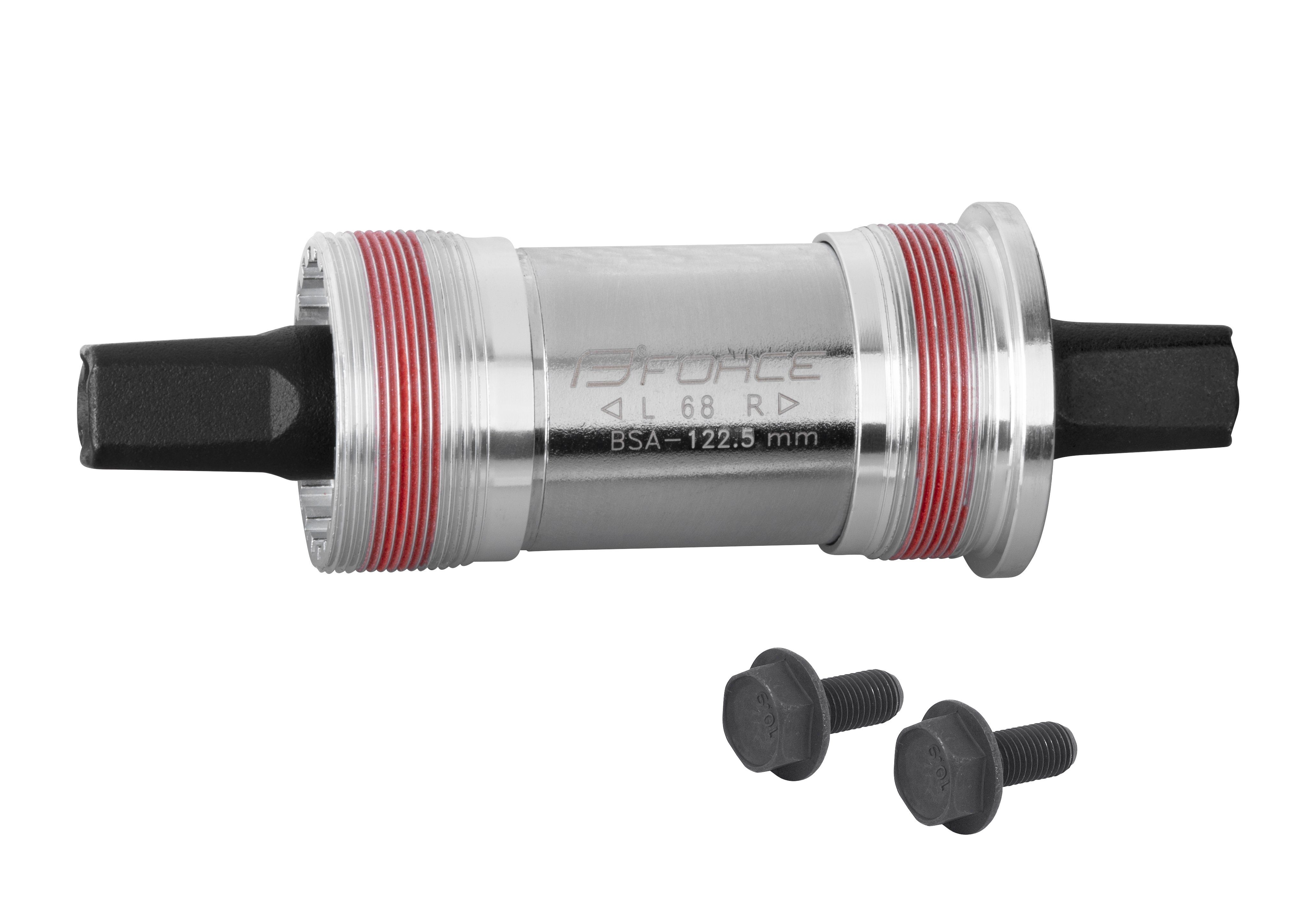 FORCE Fahrradkurbel Force 4-Kant Alu Tretlager mit BSA Gewinde Länge 122,5 mm