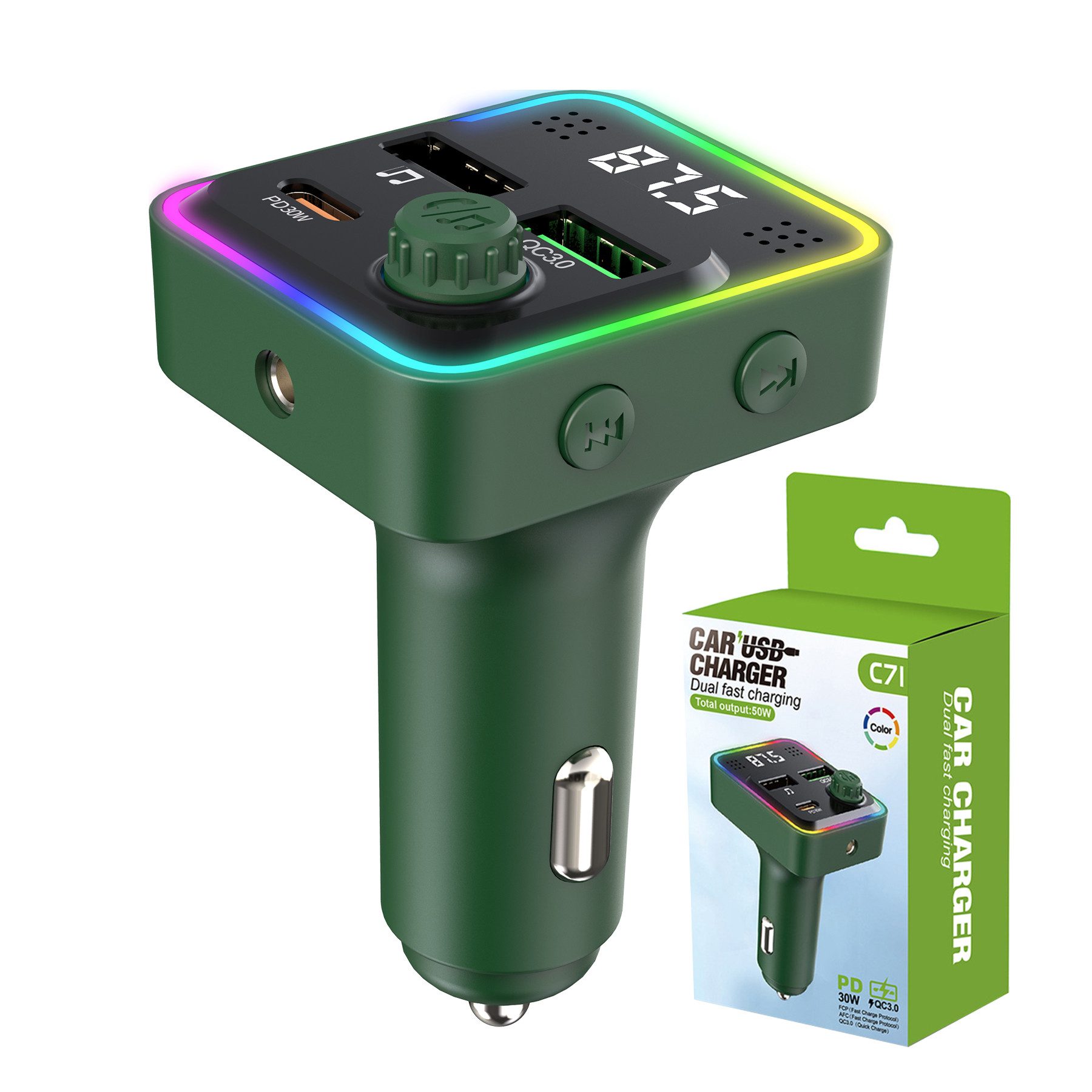 Zigarettenanzünder-Verteiler KFZ Bluetooth Adapter Auto