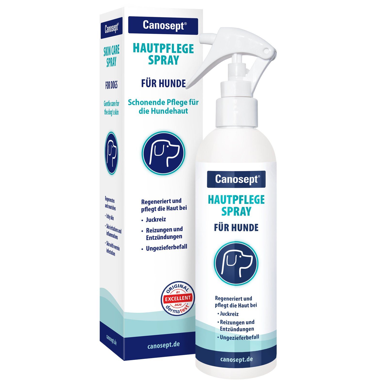 Fellpflege Canosept Hautpflege Spray für Hunde 250ml