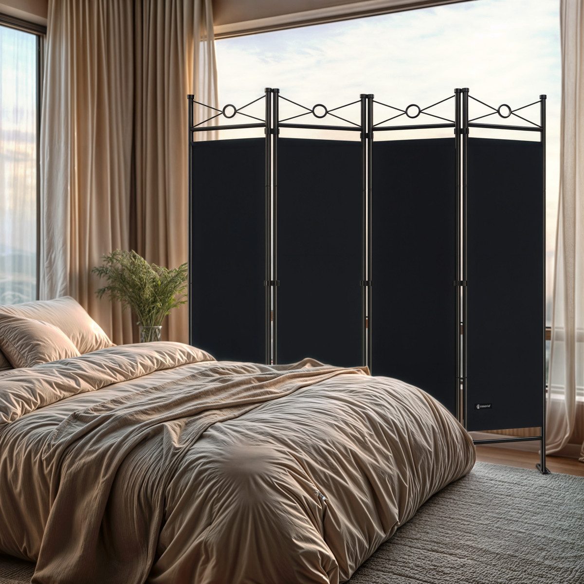 Casaria Paravent Lucca, 180x163cm Verstellbar Faltbar günstig online kaufen