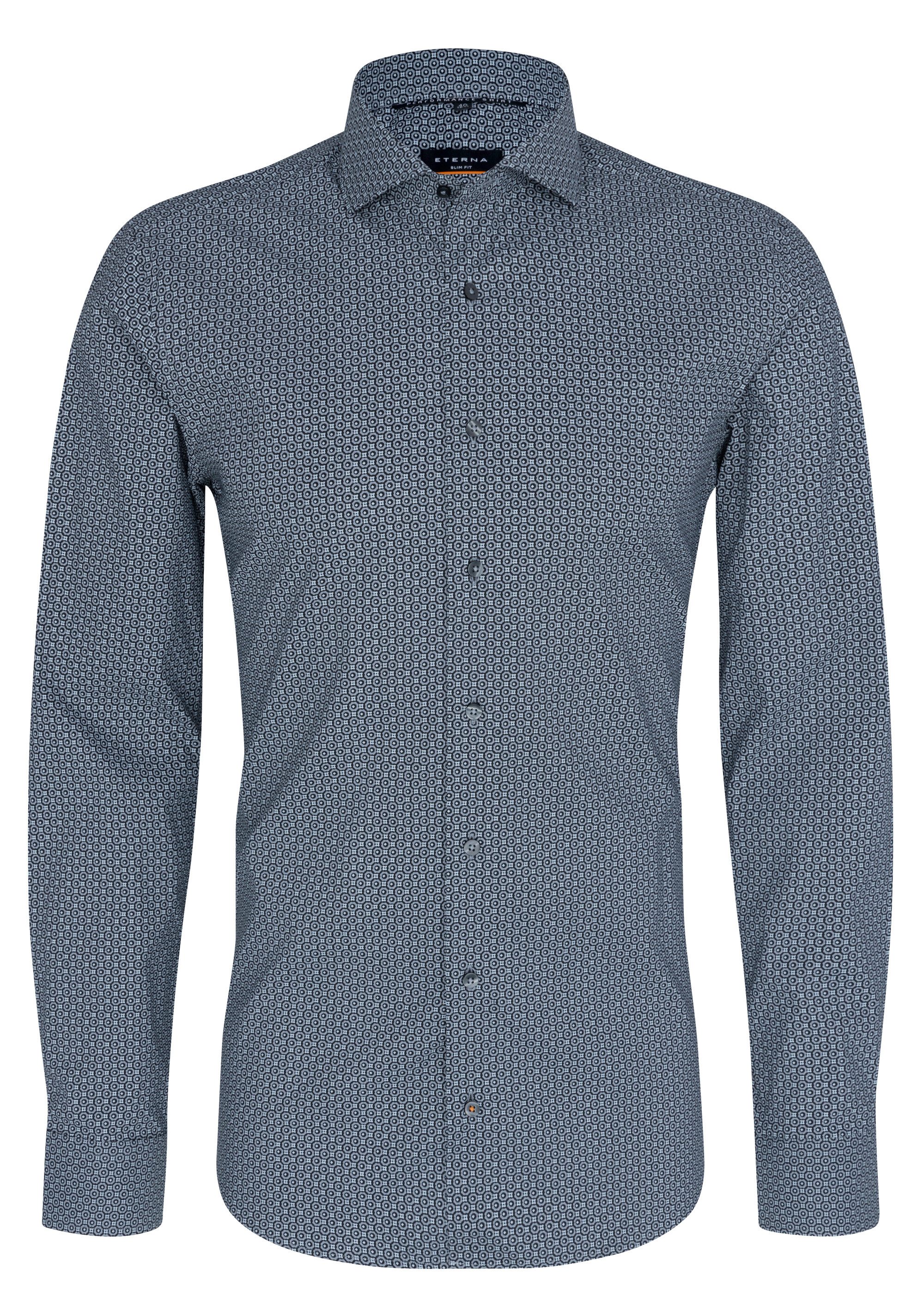 Eterna Businesshemd ETERNA SLIM FIT Performance Shirt Langarm Hemd schwarz 4011-39-F182