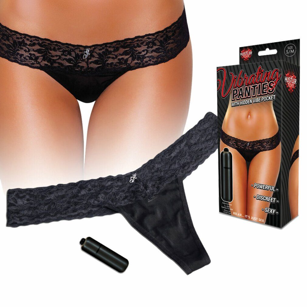 Hustler Lingerie Slip-Vibrator »HUSTLER Vibrating Panties slim black M/L«,  (Packung)