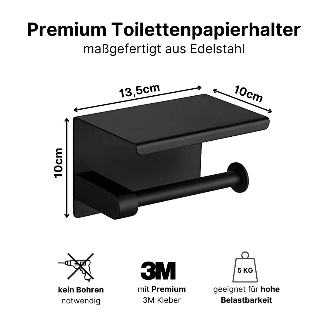 LIVINA HOME Toilettenpapierhalter Klopapierhalter Selbstklebend, WC günstig online kaufen