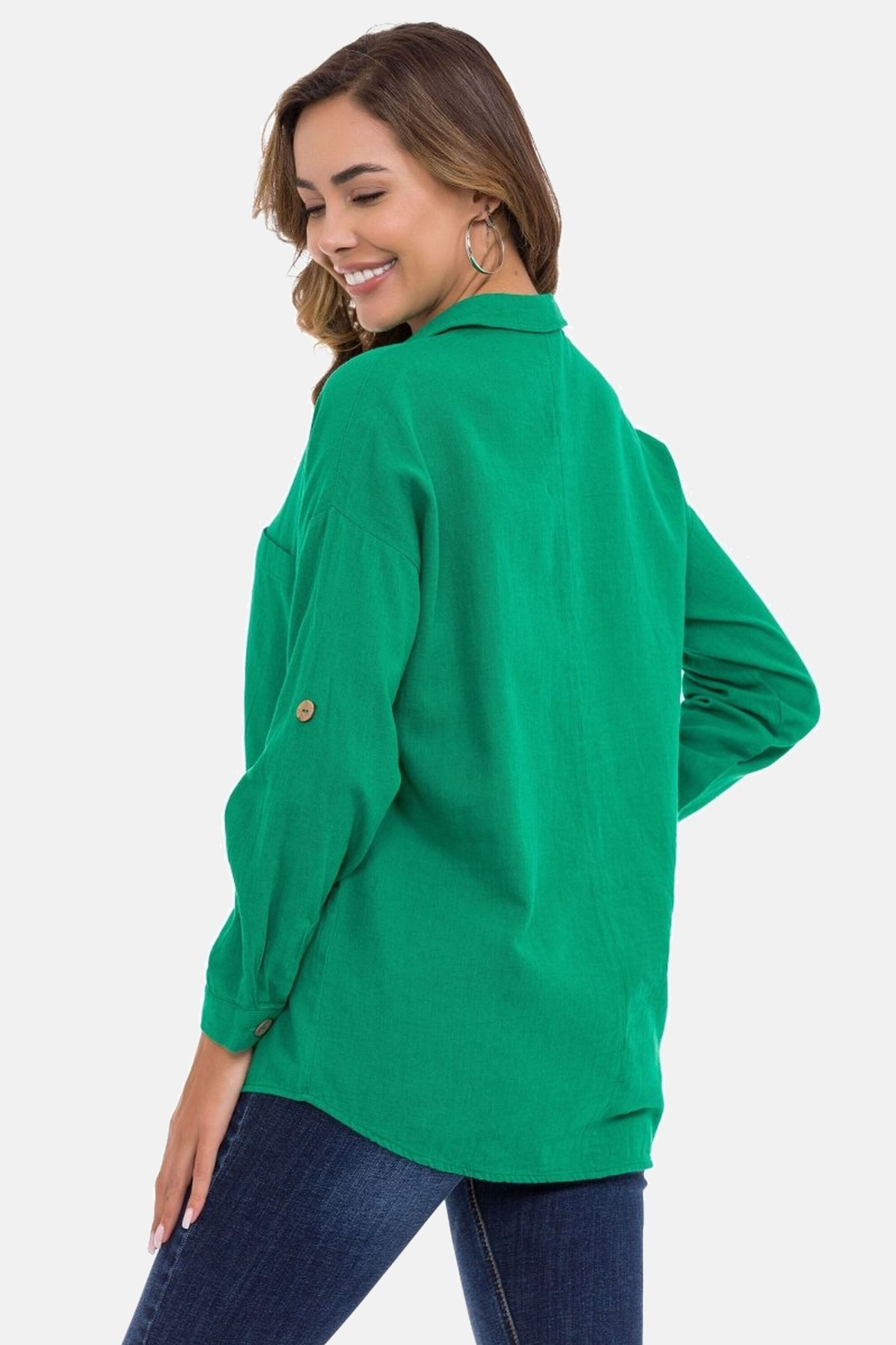 Cipo & Baxx Hemdbluse Hemdbluse (1-tlg) mit Kontrastnähten, WH132 günstig online kaufen