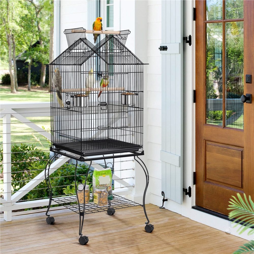 Yaheetech Vogelkäfig, Vogelvoliere auf Rollständer Vogelhaus günstig online kaufen