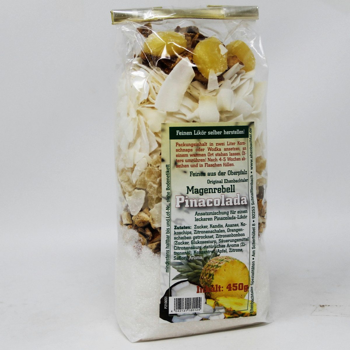 Biller Gewürz, Magenrebell Pinacolada Likör Ansatzmischung für Kräuterlikör 450g