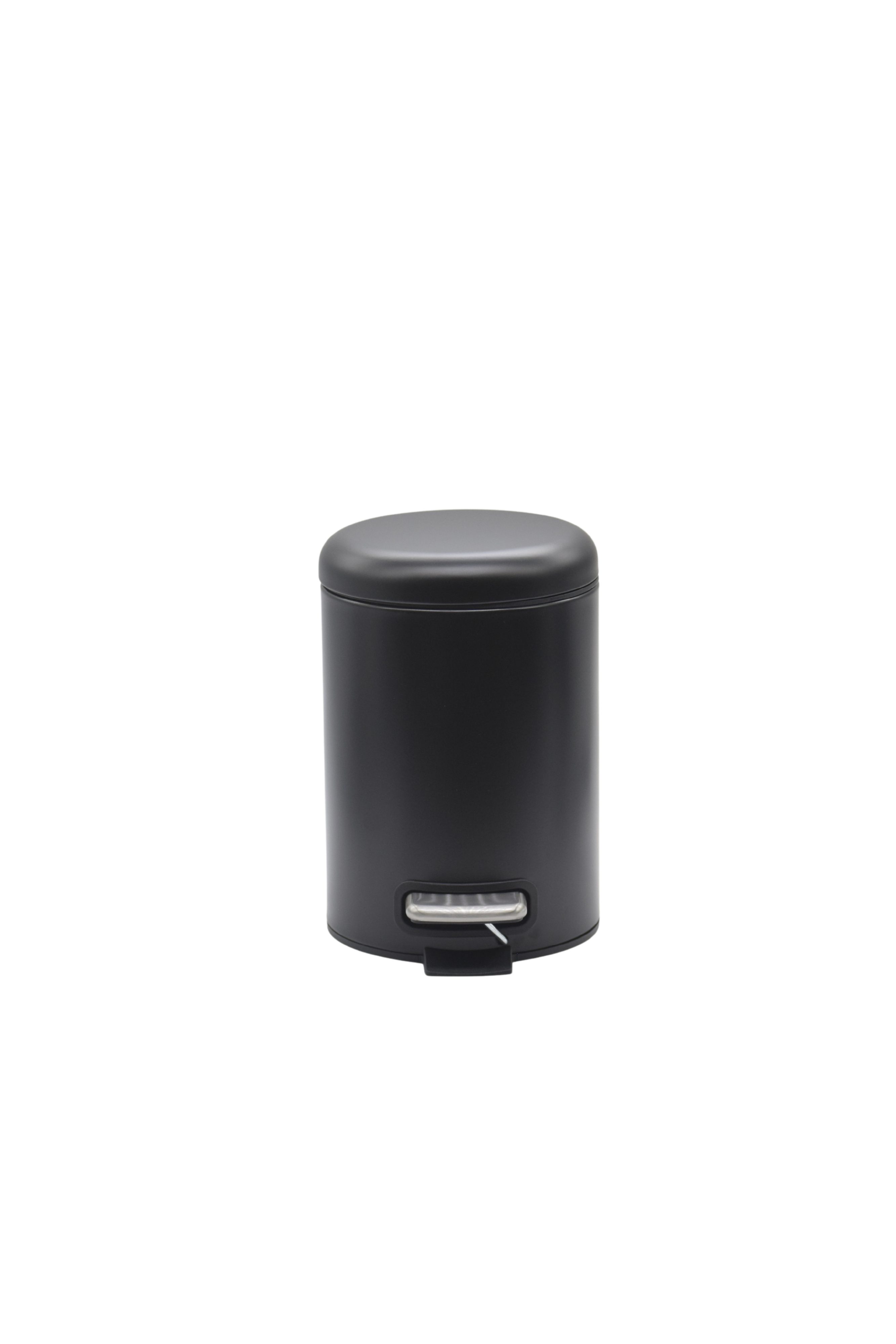 Euroshowers GmbH Kosmetikeimer Classic Schwarz 3 l mit Inneneimer, mit Pedal und soft-close Deckel