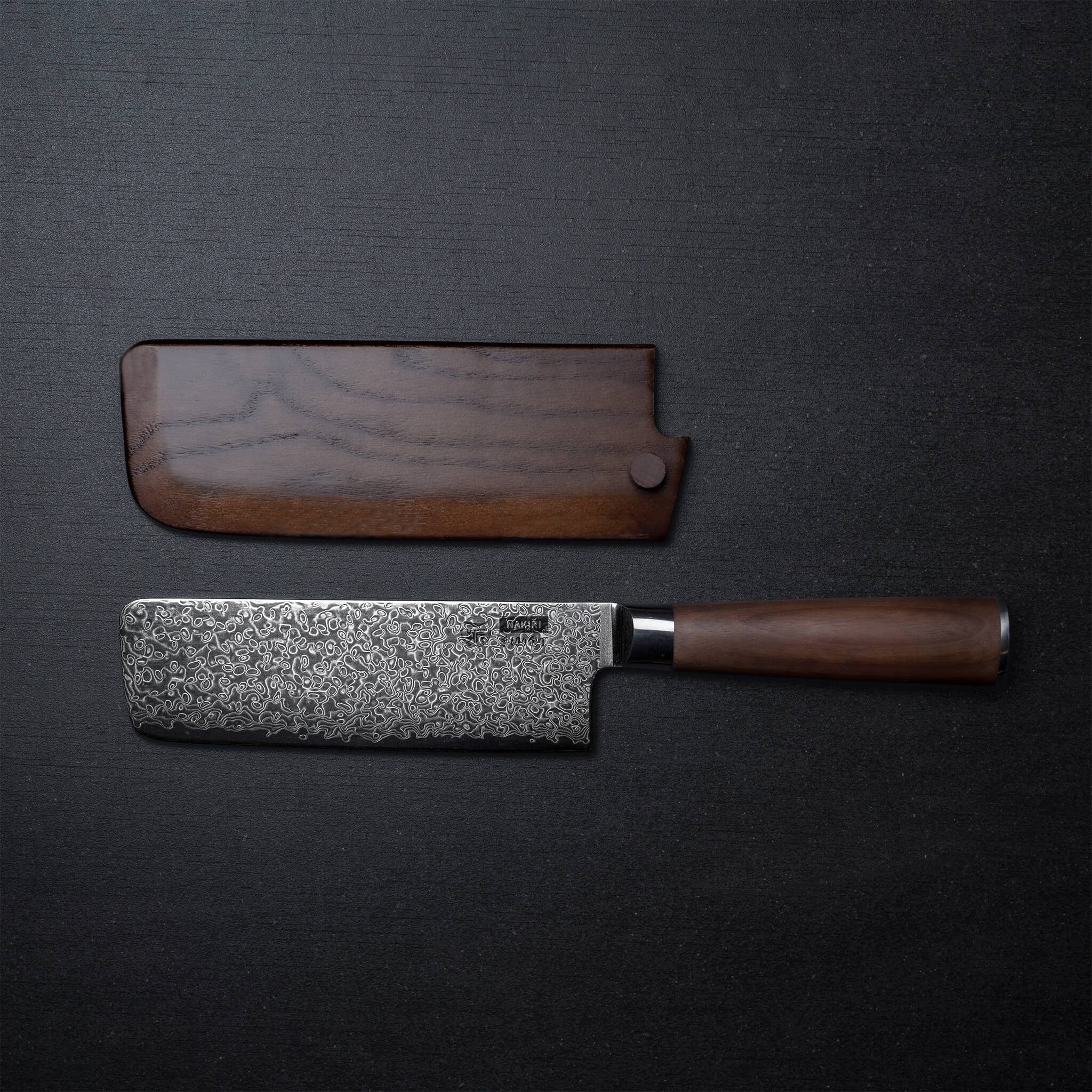 HITOFURI® Damastmesser HITOFURI® NAKIRI Damaskusmesser Universalmesser Premium Messer 73Lag., inkl. einer edlen Holzbox, Messerscheide, Pflegetuch sowie Pflegeöl