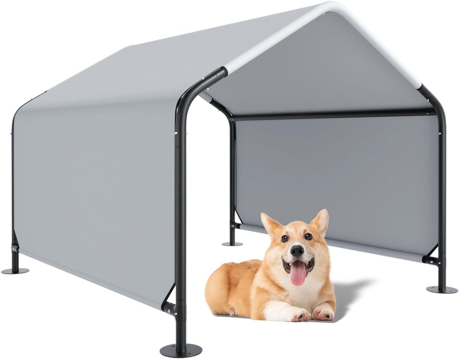 Sinoba Tierhaus XL Tier-Pavillon 120x120cm Outdoor Hundezelt Unterschlupf wetterfest