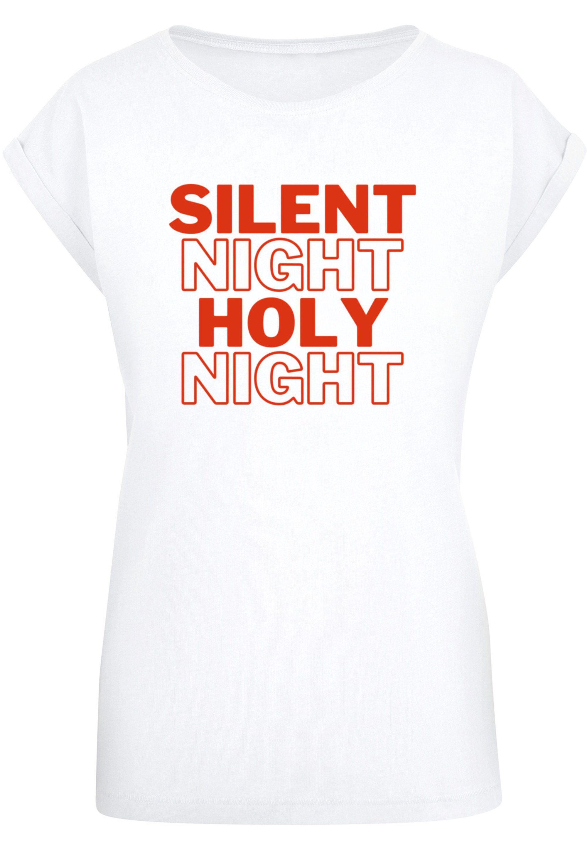 F4NT4STIC T-Shirt Silent Night Tag Night Holy Weihnachten für jeden Print, Lässiges Basic-Piece