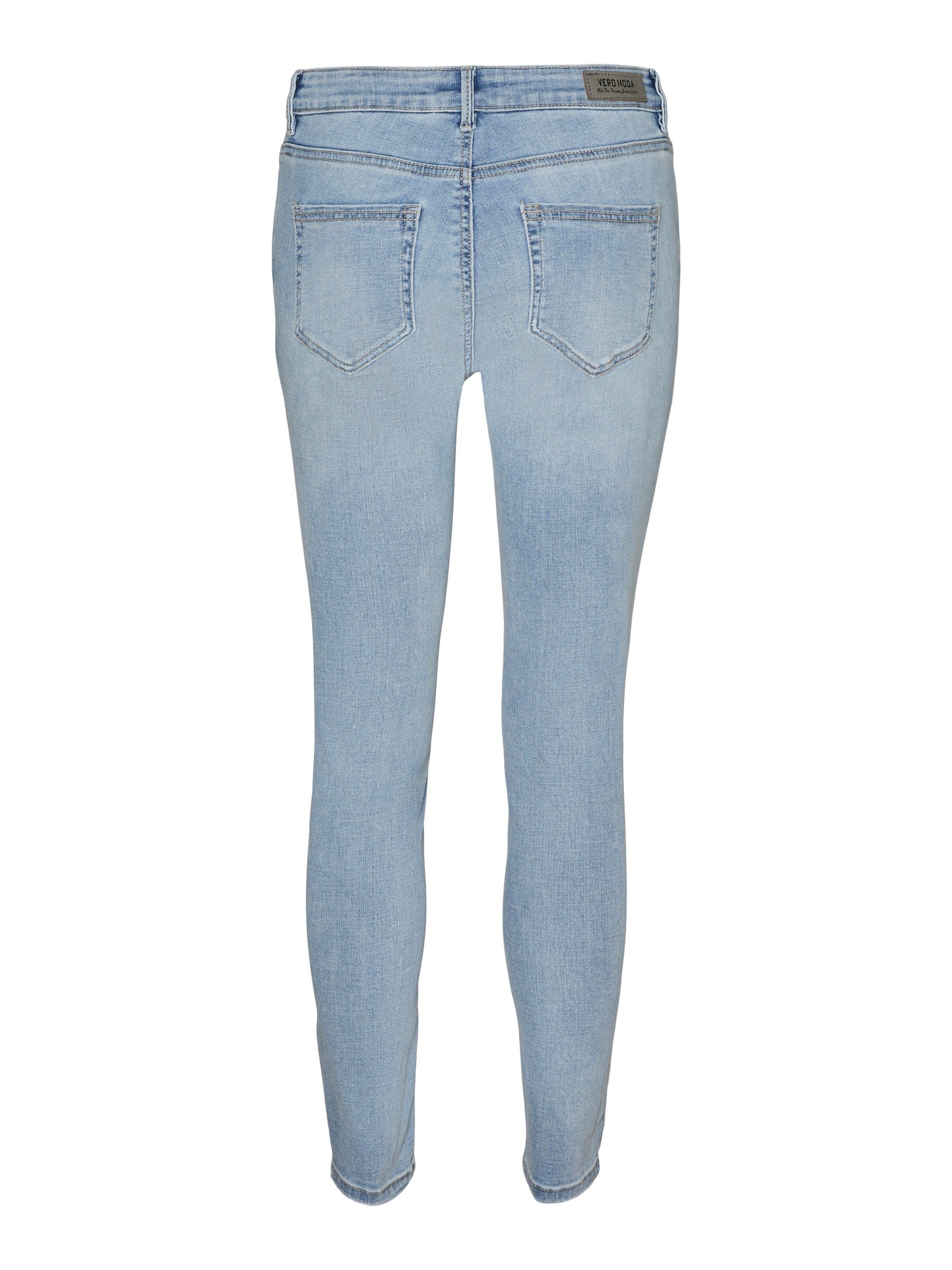 Vero Moda Skinny-fit-Jeans VMFLASH MR SKINNY JEANS LI3102 GA NOOS Baumwollmischung mit Stretch, regular waist, skinny fit