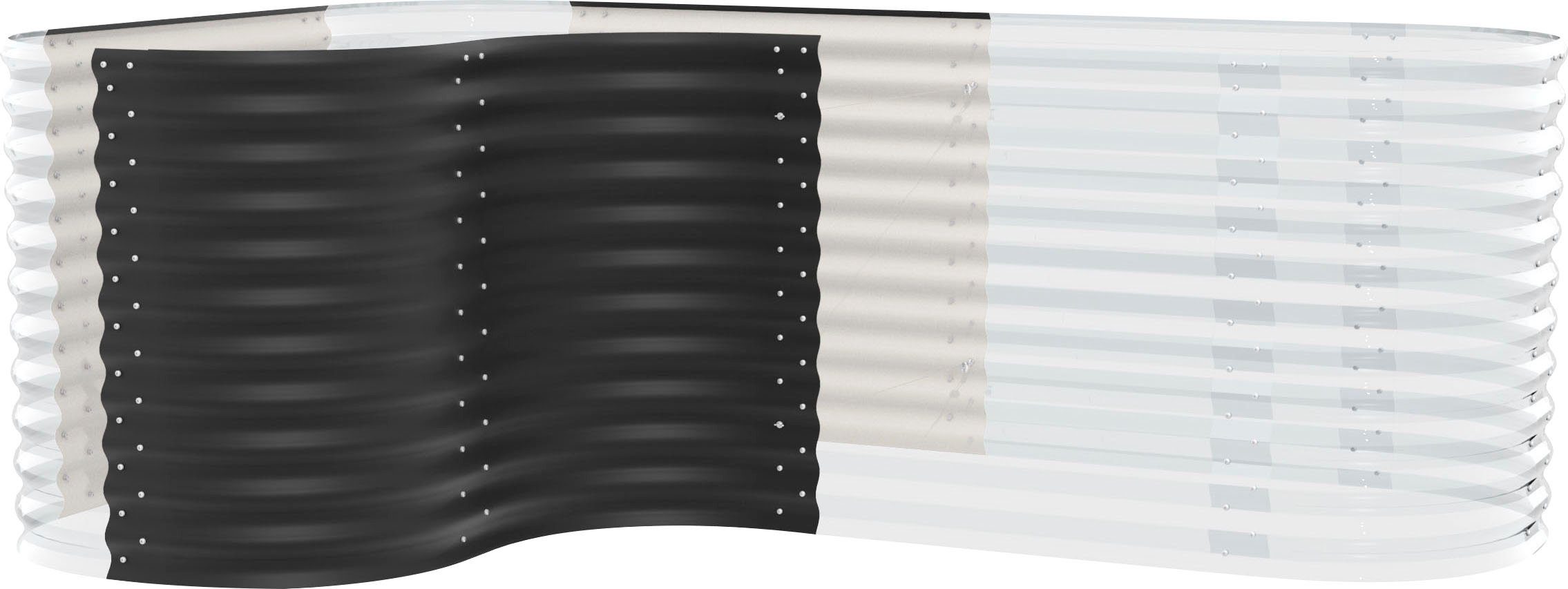 Vitavia Hochbeet Erweiterung Curve 858, BxTxH: 80x80x86 cm, schwarz