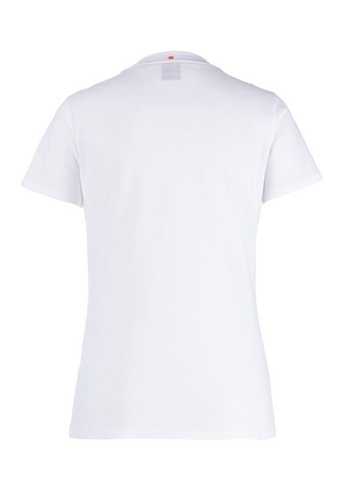 kontrastfarbenem mit BOSS-Schriftzug ORANGE BOSS C_Elogo T-Shirt