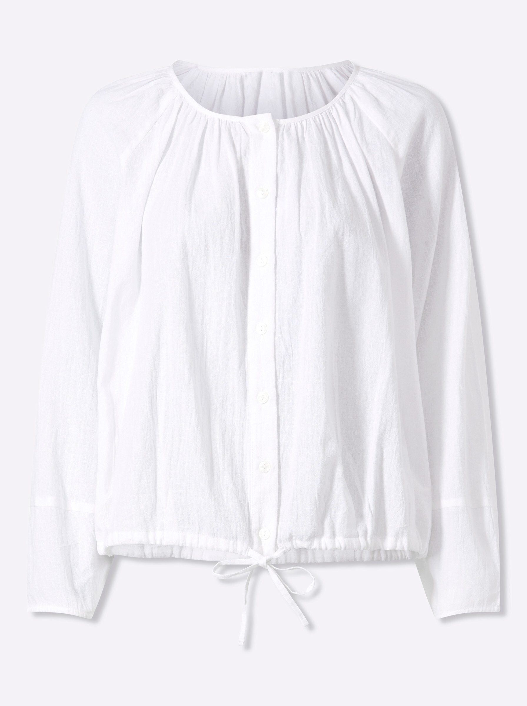 Klassische Bluse Bluse Langarm