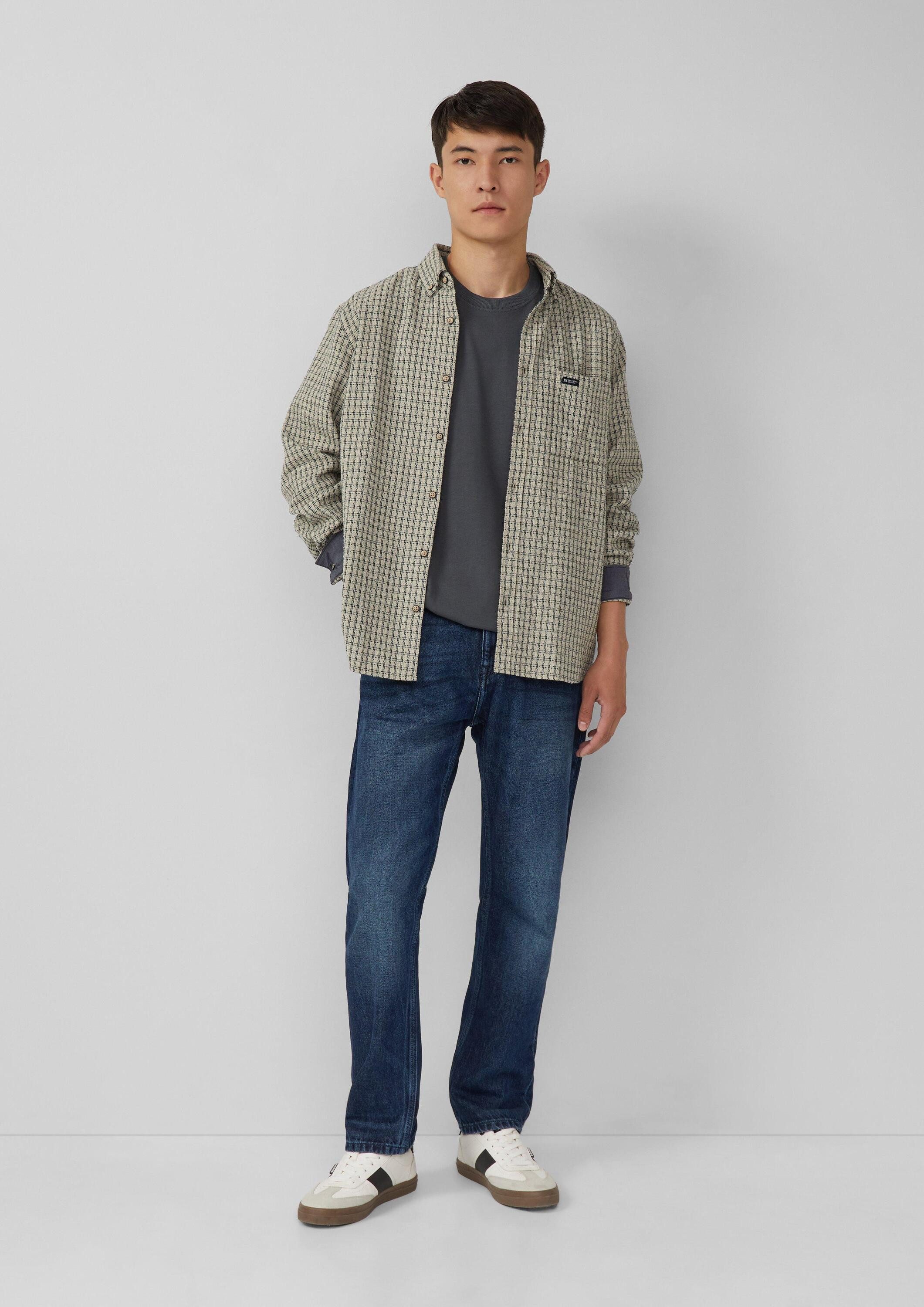 s.Oliver Kurzarmshirt T-Shirt Heavy Jersey T-Shirt im Relaxed Fit mit Stickerei