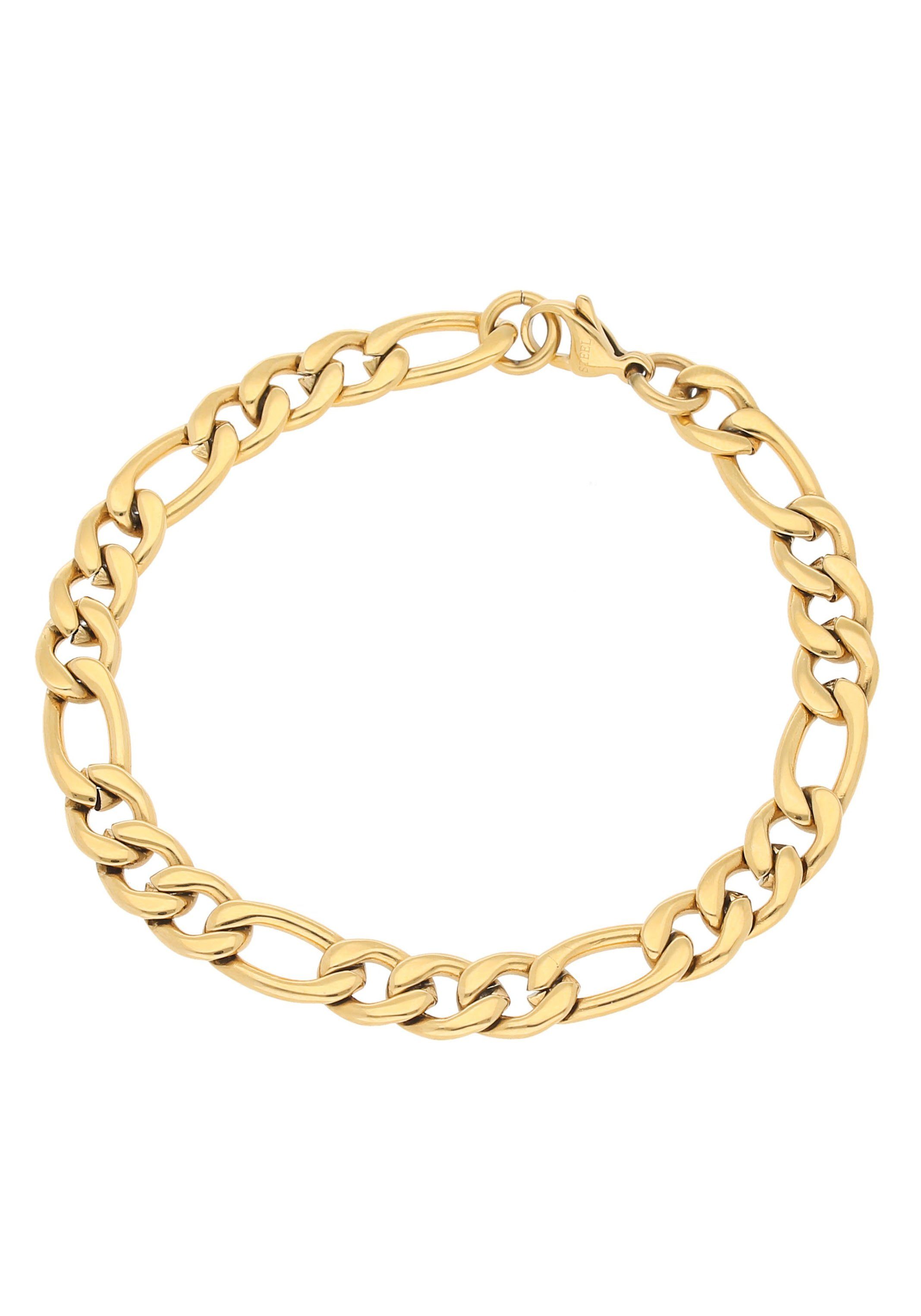 Firetti Edelstahlarmband Schmuck Geschenk Figarokettengliederung, 8,0 mm breit