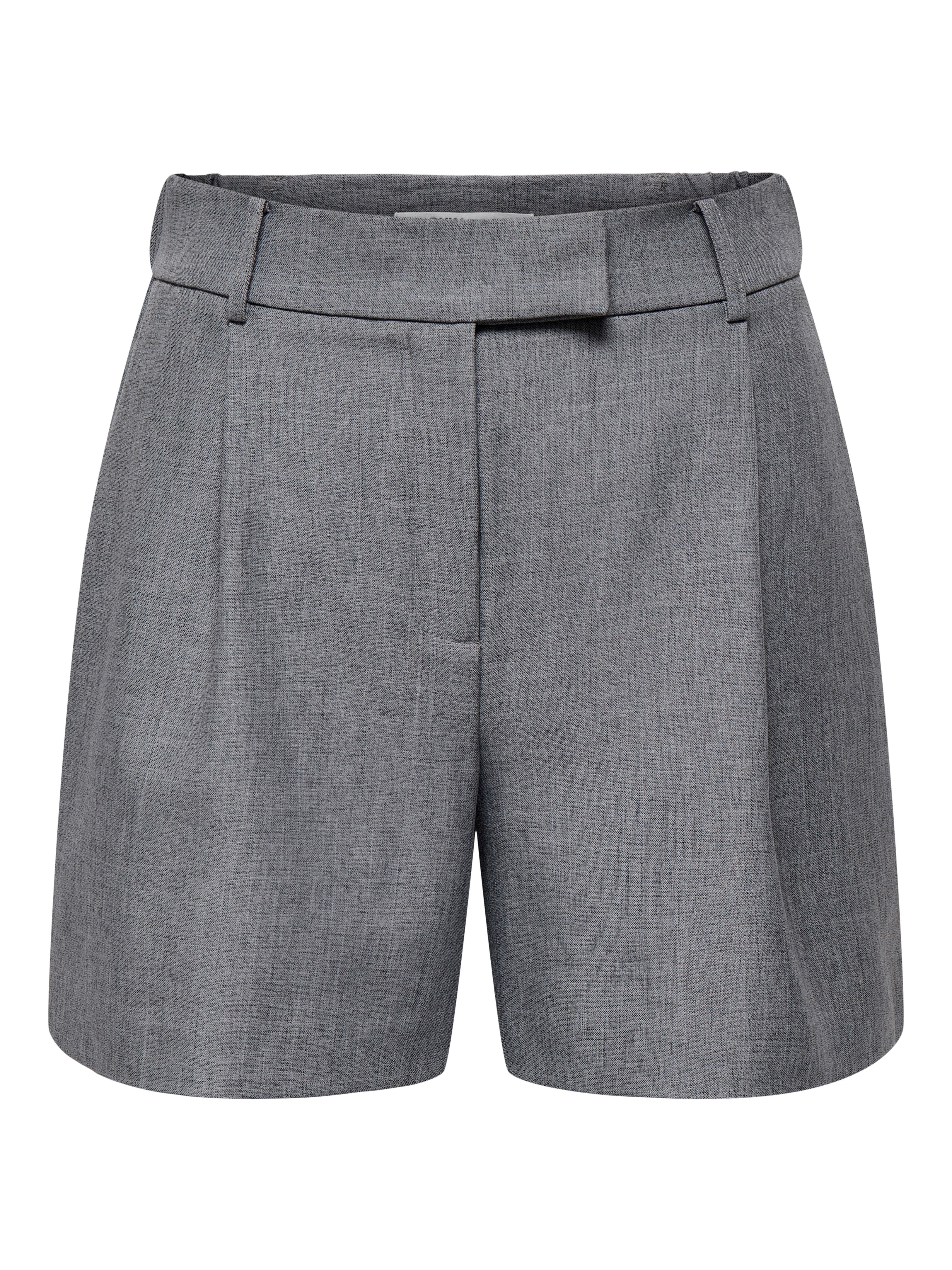 ONLY Shorts ONLLINDA – Shorts mit hoher Taille und weitem Beinschnitt Materialmix, High Waist
