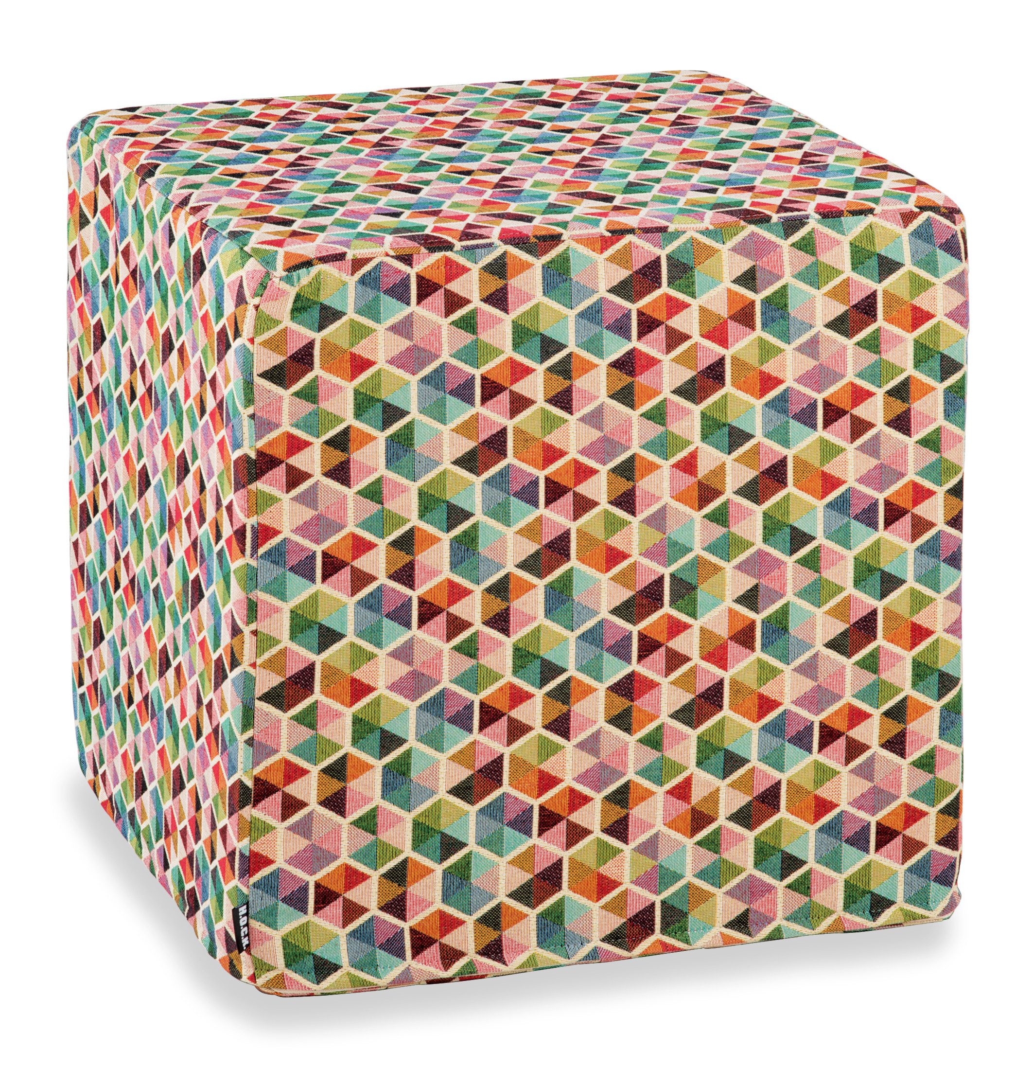 H.O.C.K. Sitzhocker H.O.C.K. Akasma Табуретки 45x45x45cm multicolor boho, Табуретки, Barhocker & Sitzhocker, Schminktischhocker, Wohnzimmer Табуретки