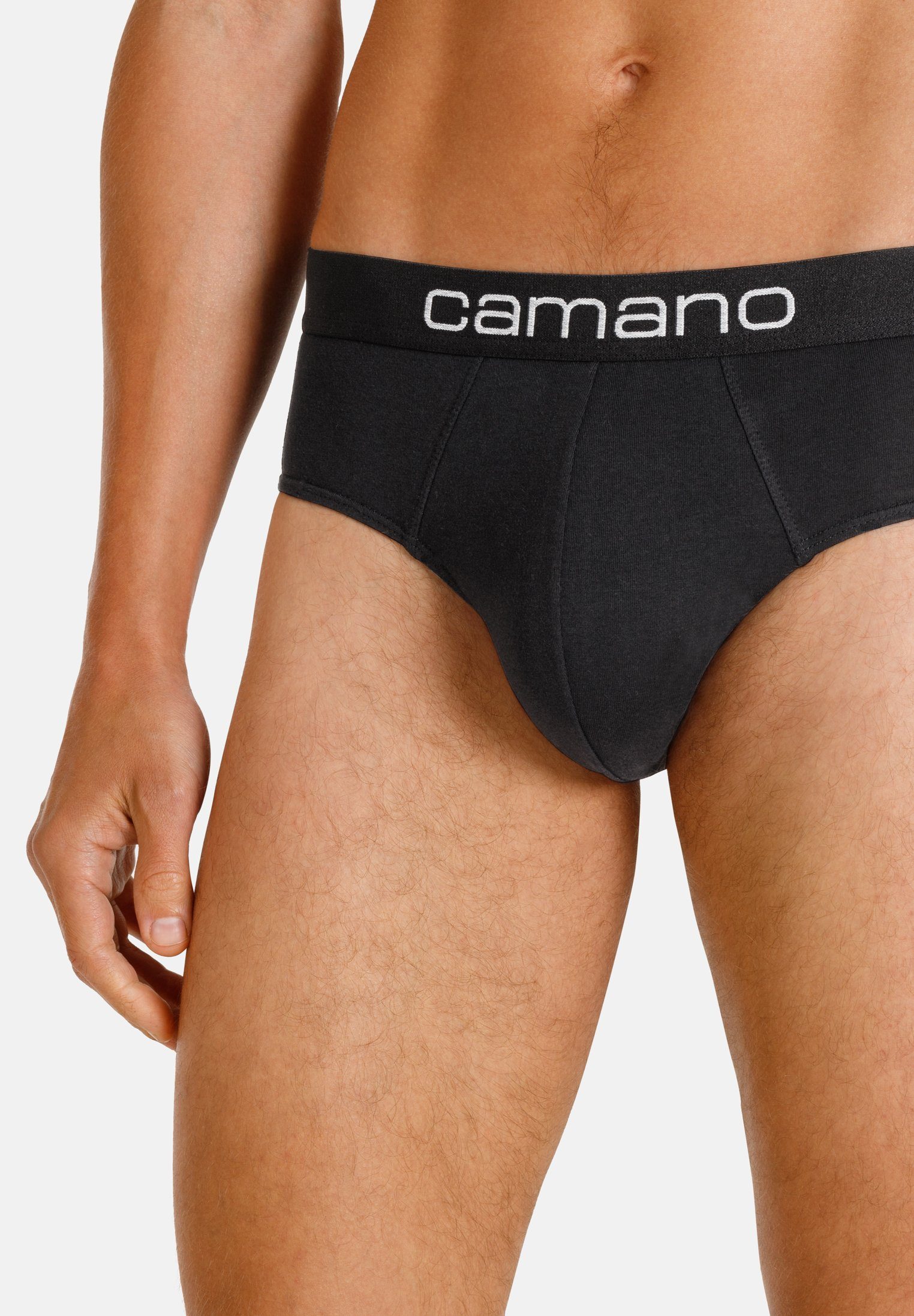 Slip komfortablem schwarz, mehrfarbig (6-St) Camano Bund mit