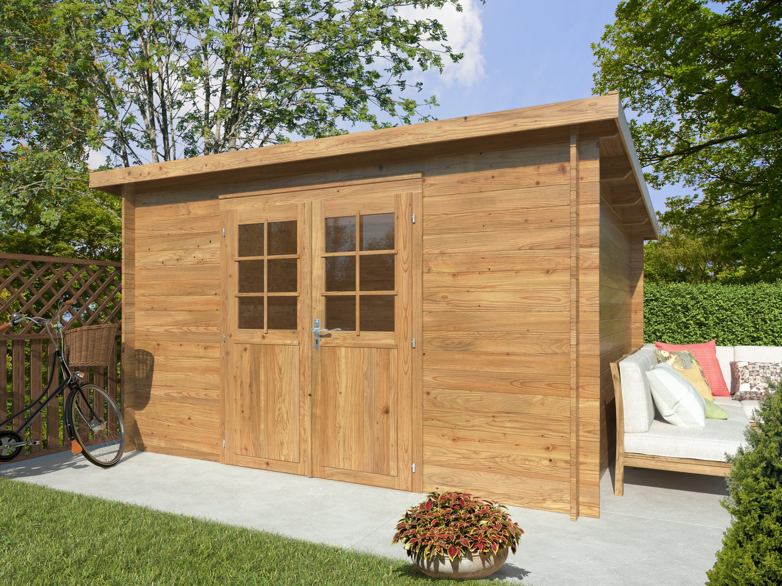 Palmako Gartenhaus Alice 9,0 m², BxT: 394x329 cm