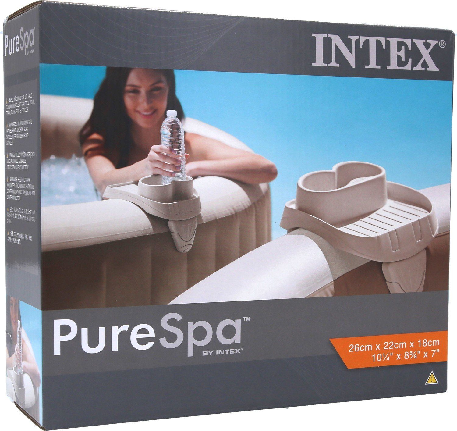 Intex Whirlpool-Sitzbank Intex PureSpa Whirlpool Getränkehalter 26x22x18cm günstig online kaufen