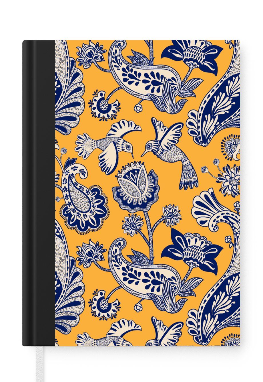 MuchoWow Notizbuch Dschungel - Design - Vogel - Kolibri, Journal, Merkzettel, Tagebuch, Notizheft, A5, 98 Seiten, Haushaltsbuch