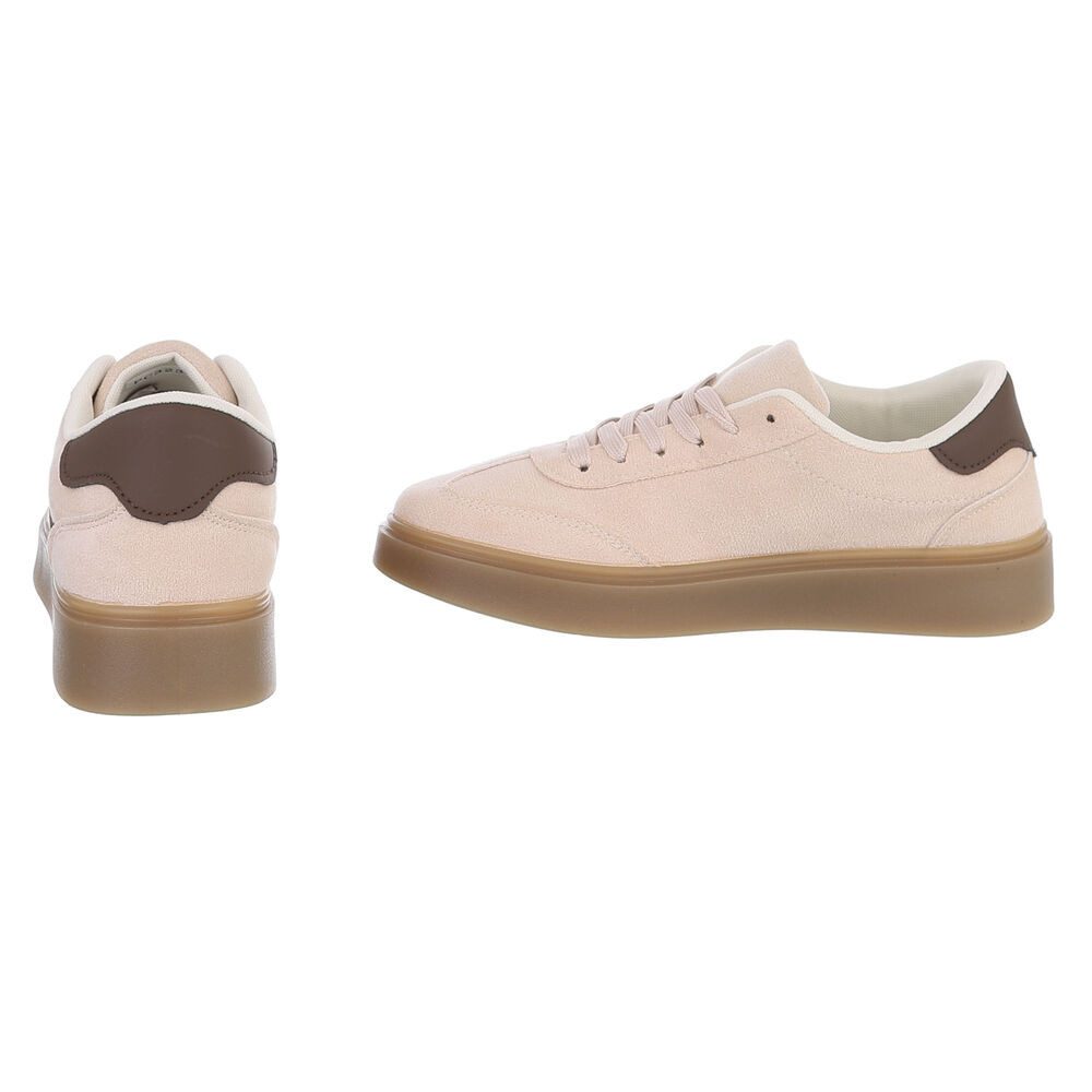 Ital-Design Damen Sneaker Low Top Schnürung Freizeitkomfort Sneaker (91848930) Flach Sneakers Low in Beige – Bild 5 von 5