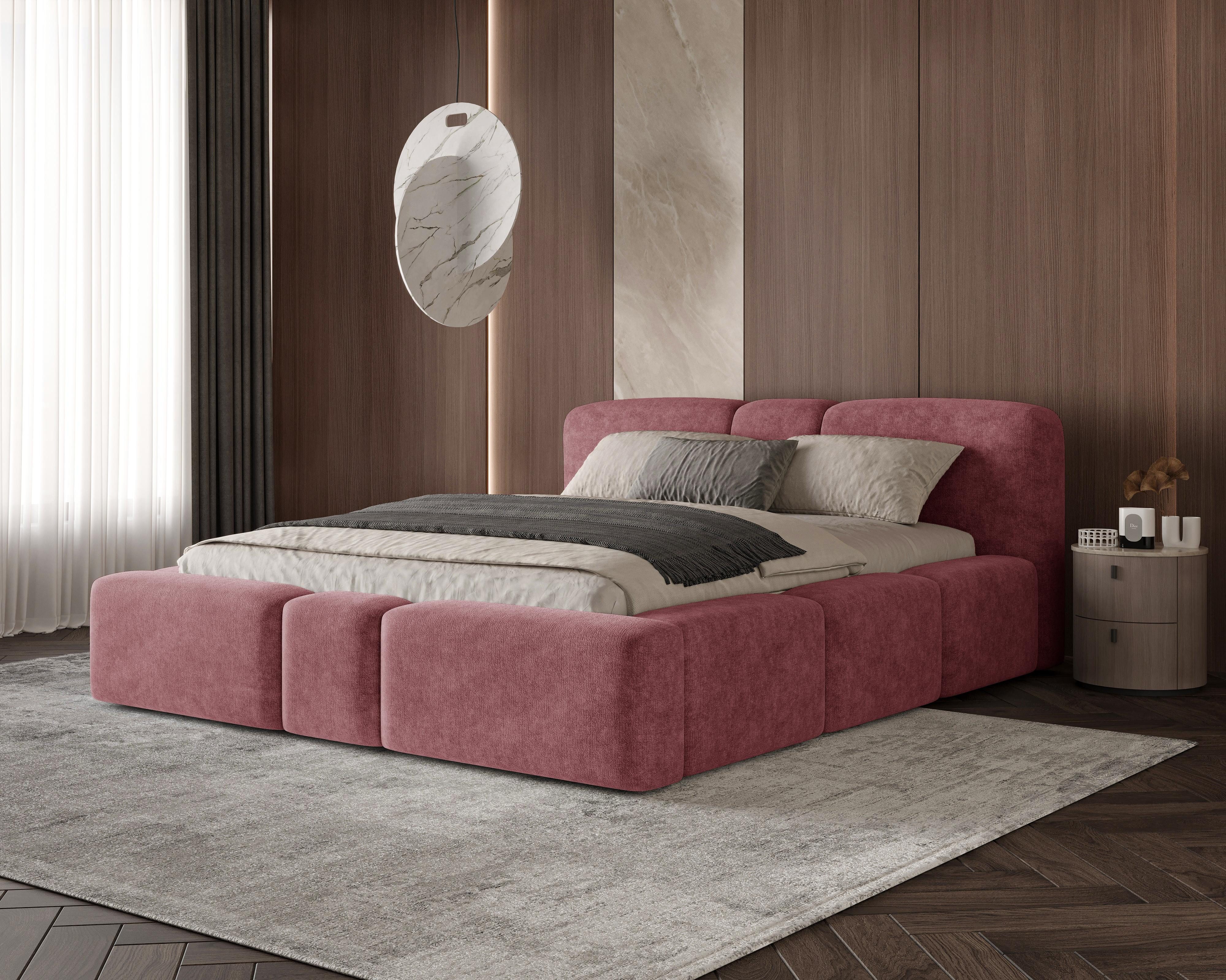 Chilly Möbel Polsterbett Designer Doppelbett mit XXL Bettkasten & Lattenrost (Boxbett ohne Matratze Metallrahmen 13 Farben, 1-tlg., 140x200 160x200 180x200 200x200cm), Gasdruckfeder Kopfteil Stauraum Doppelbett