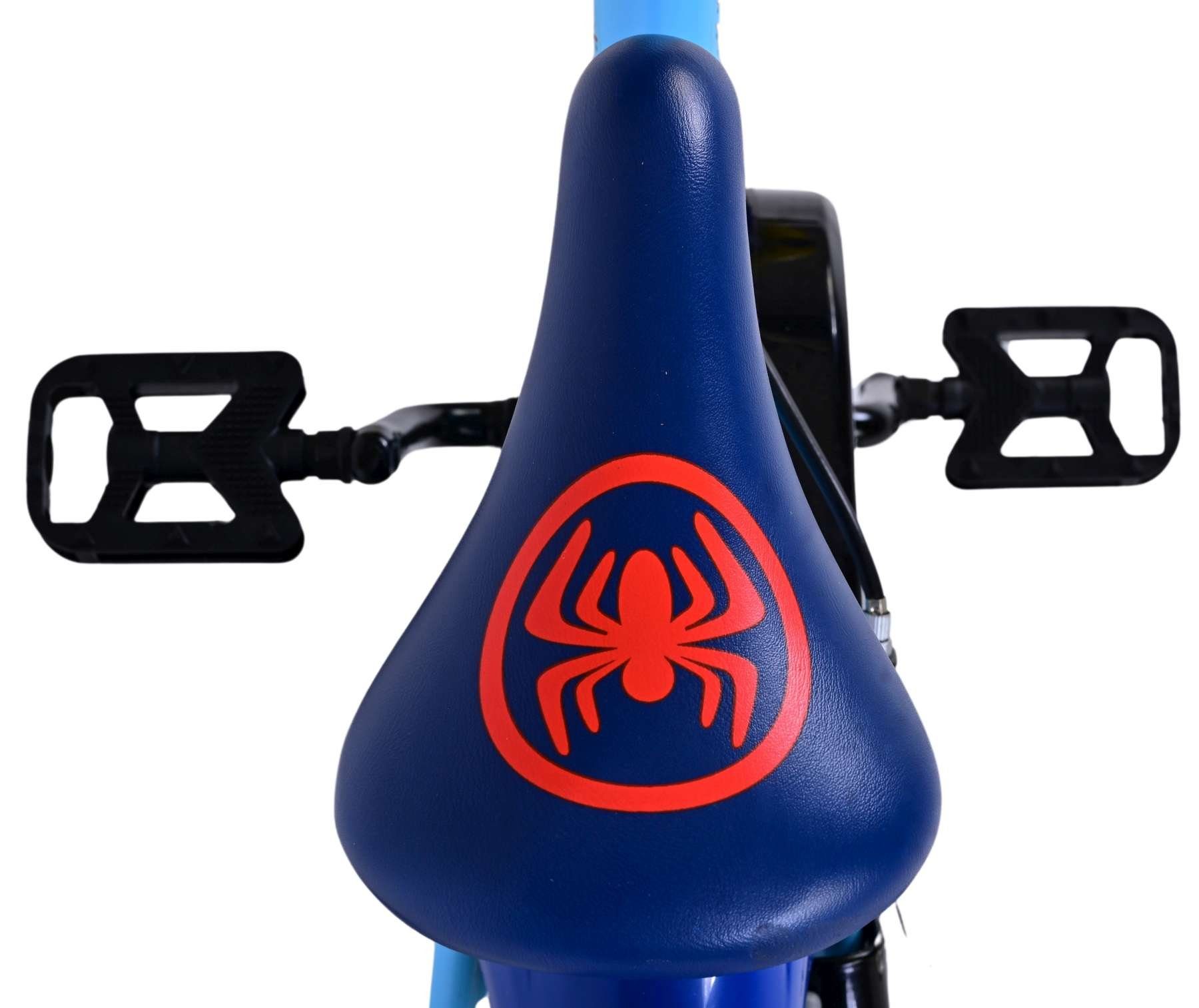 Volare Kinderfahrrad Spidey - Jungen - 12 bzw. 14 Zoll - Blau - Zweihandbremsen, 85% zusammengebaut, 2 Handbremsen, Stahlfelge