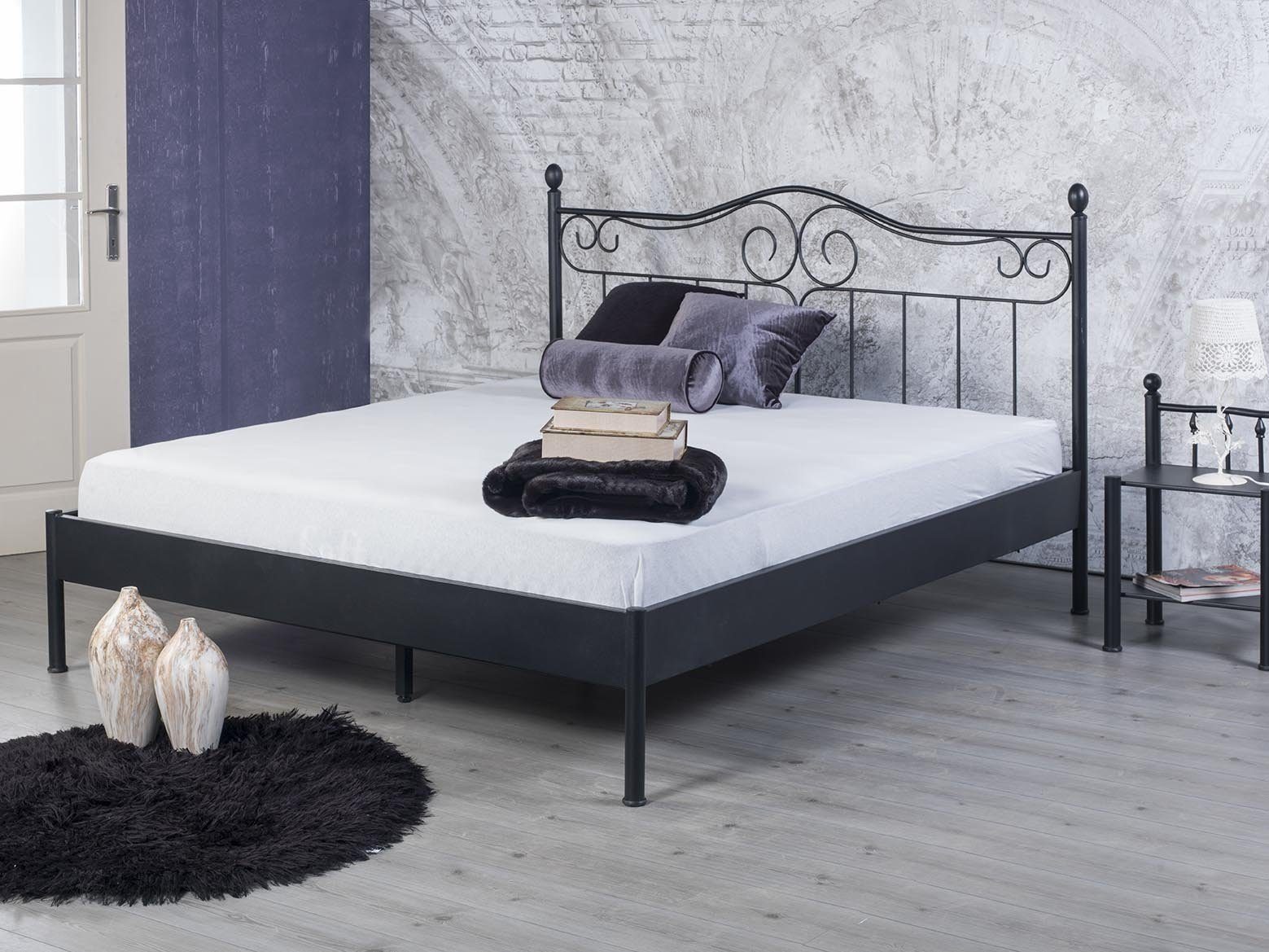 BedBox Metallbett Alessia, modernes Metallbett, pulverbeschichtetes günstig online kaufen