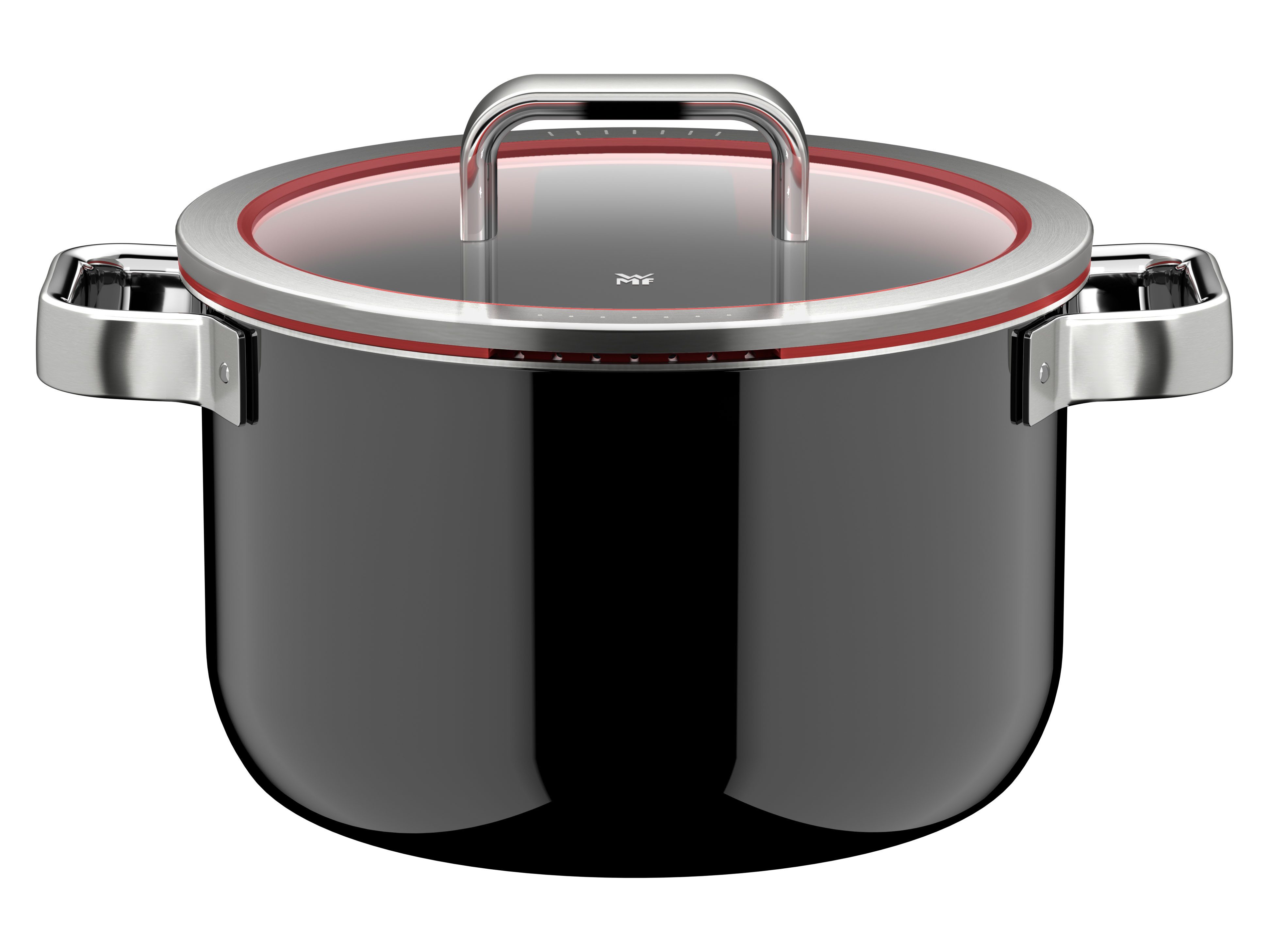 WMF Kochtopf Fusiontec Function Pro, Edelstahl, Glas (1-tlg), integrierte Siebfunktion, spülmaschinengeeignet, Made in Germany