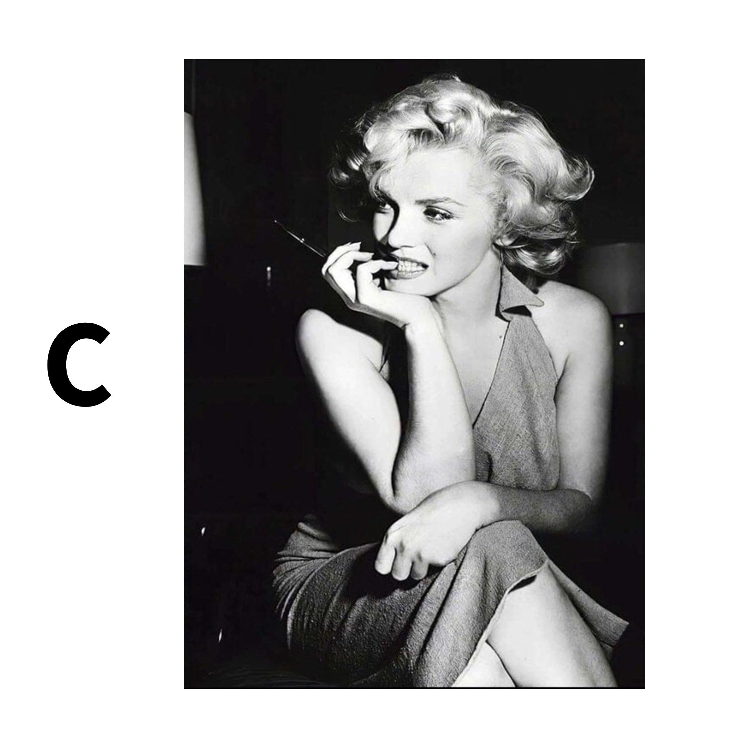 JUSTGOODMOOD Poster Marylin Monroe Wandbilder Wohnzimmer Schlafzimmer Deko Print Bilder oh, B (1 St) – Bild 4 von 5
