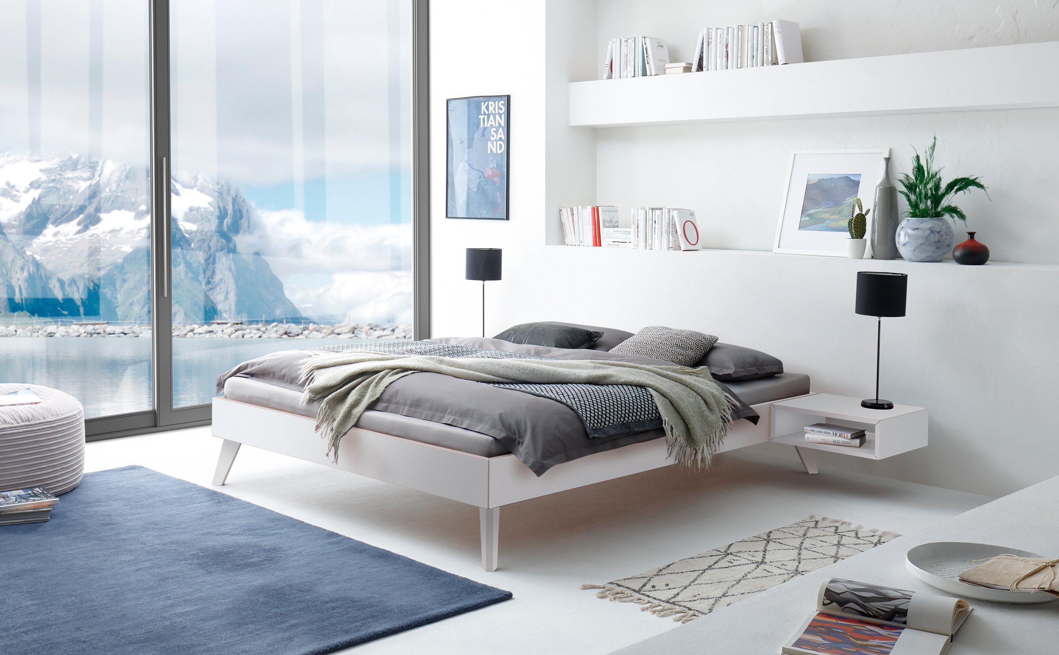 HASENA Holzbett Calvari, mit einer Fußhöhe von 20 cm