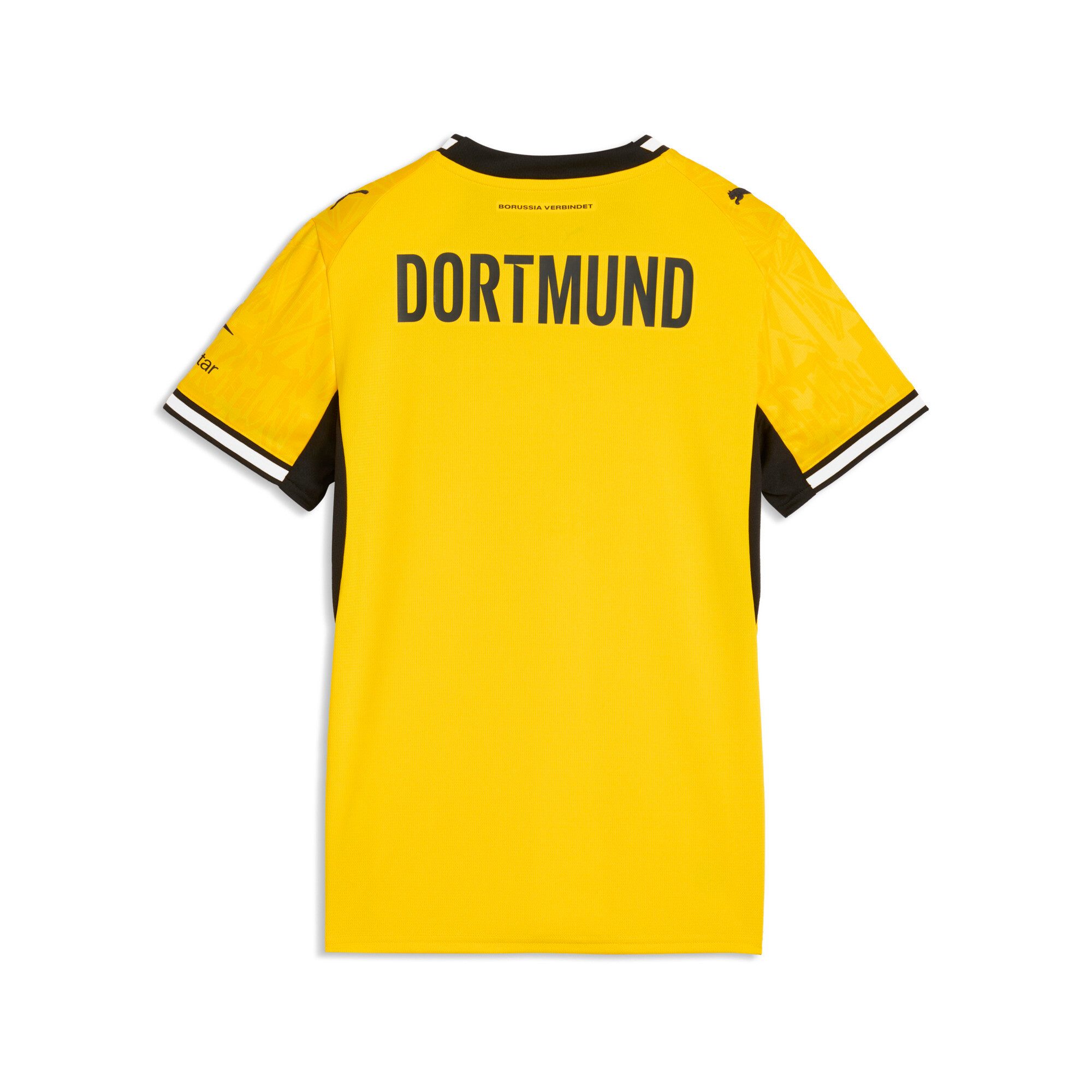 PUMA Fußballtrikot BVB HOME JERSEY REPLICA W mit DryCELL Technologie, atmungsaktiv, mit Rundhalsausschnitt