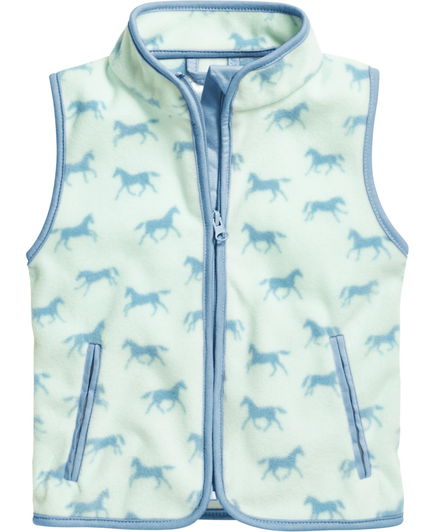 Playshoes Strickfleecejacke Fleece-Weste Pferde