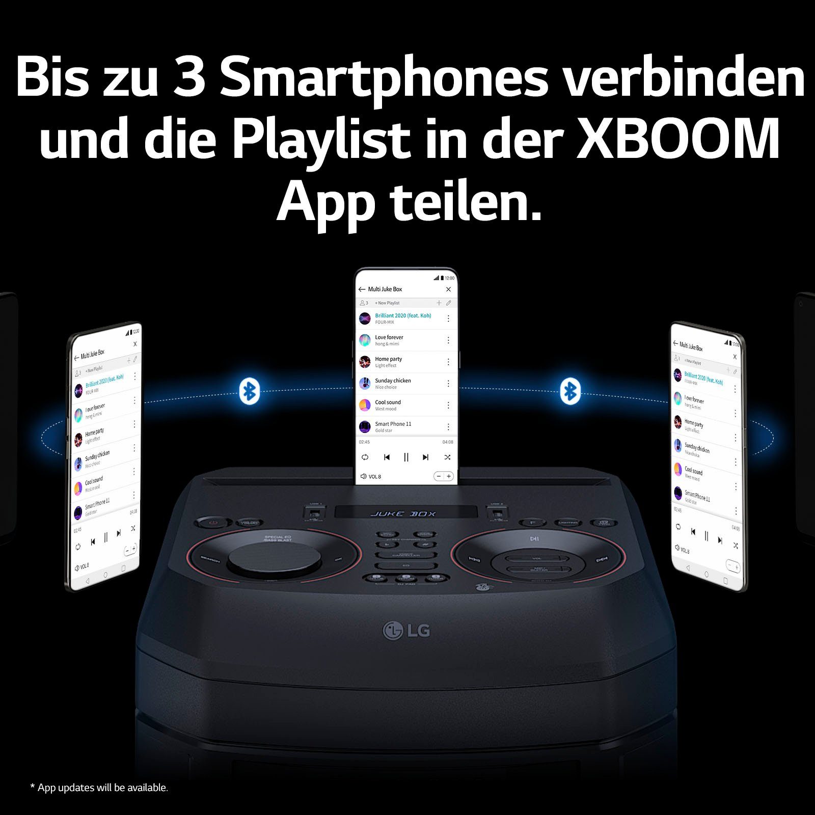 RNC5 Stereo (Bluetooth) XBOOM LG Party-Lautsprecher
