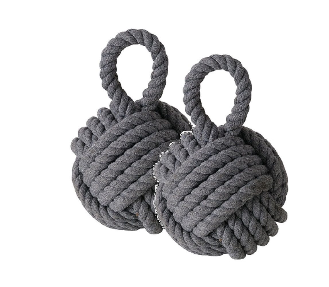BOLTZE GRUPPE GmbH Türstopper Türstopper Zuber Jute Textil H/Ø 23/15 cm grau natur 2er Set
