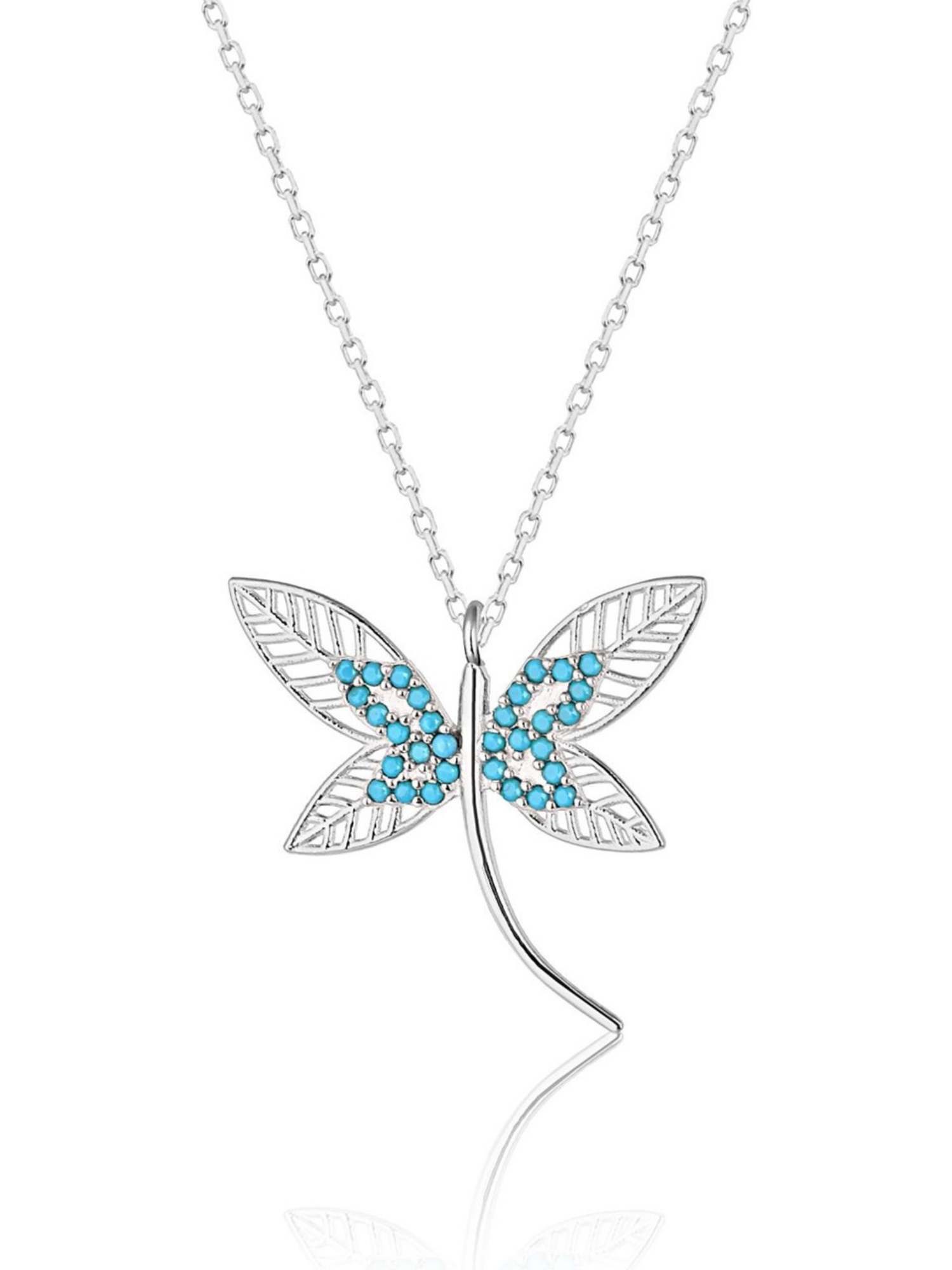 Nisan Kette und Anhänger Set, 925er Damen Halskette mit Libellen-Anhänger – günstig online kaufen