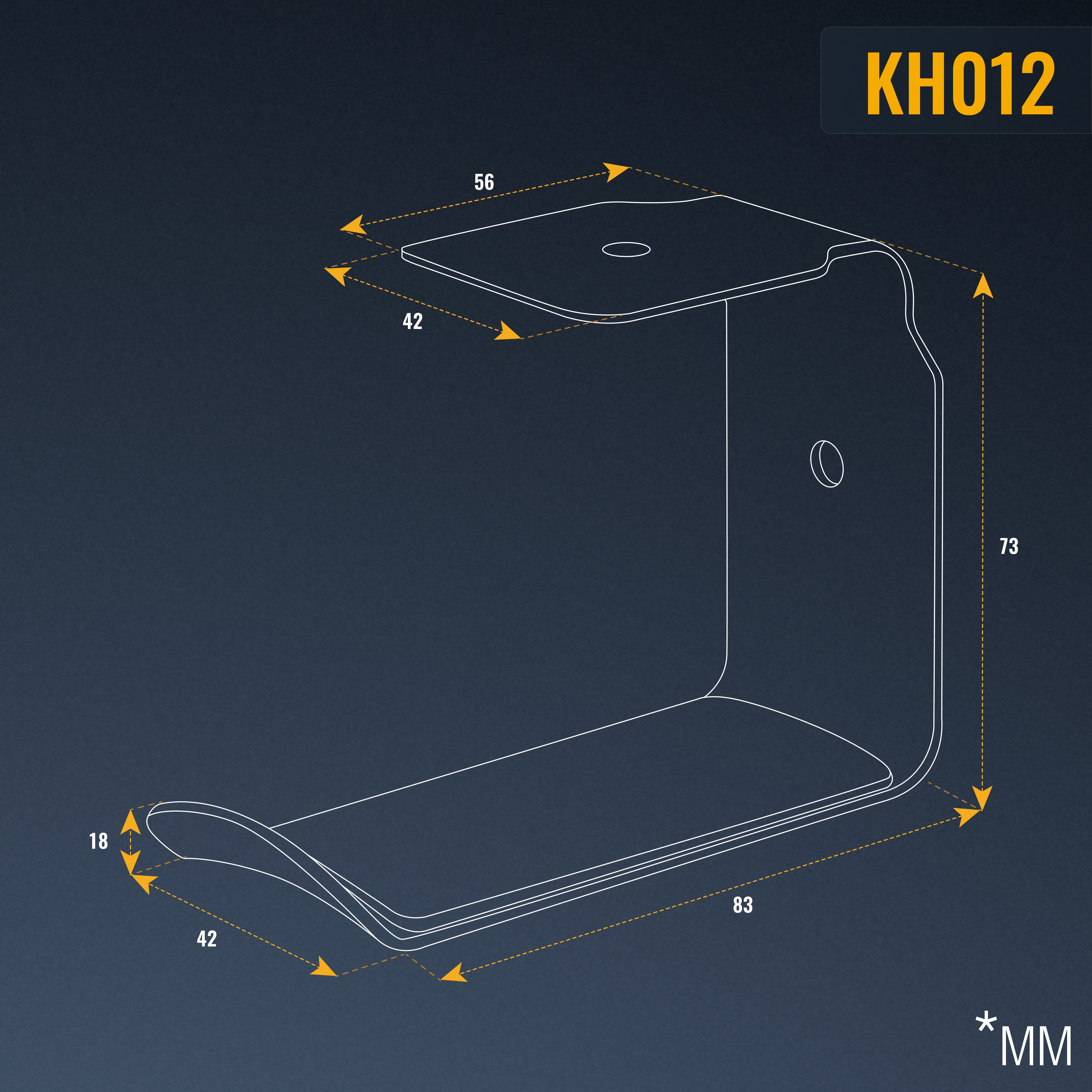 RICOO Halterung Platzsparende Kopfhörerhalterung für Schreibtisch Hakenhalterung KH012, (1 Stk, schwarz, stabil, 1-tlg., Unter Tisch Headset Halter, Kopfhörer H – Bild 5 von 5