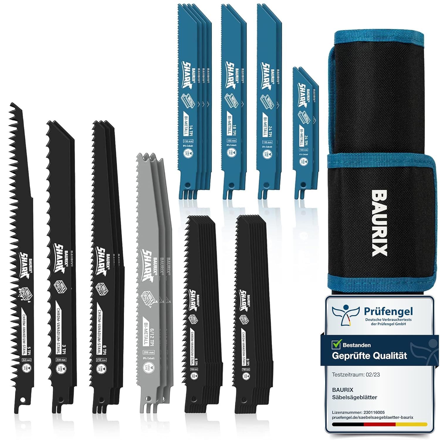 BAURIX Säbelsägeblatt Set - Sägeblatt Säbelsäge für schnelle und saubere Sc günstig online kaufen