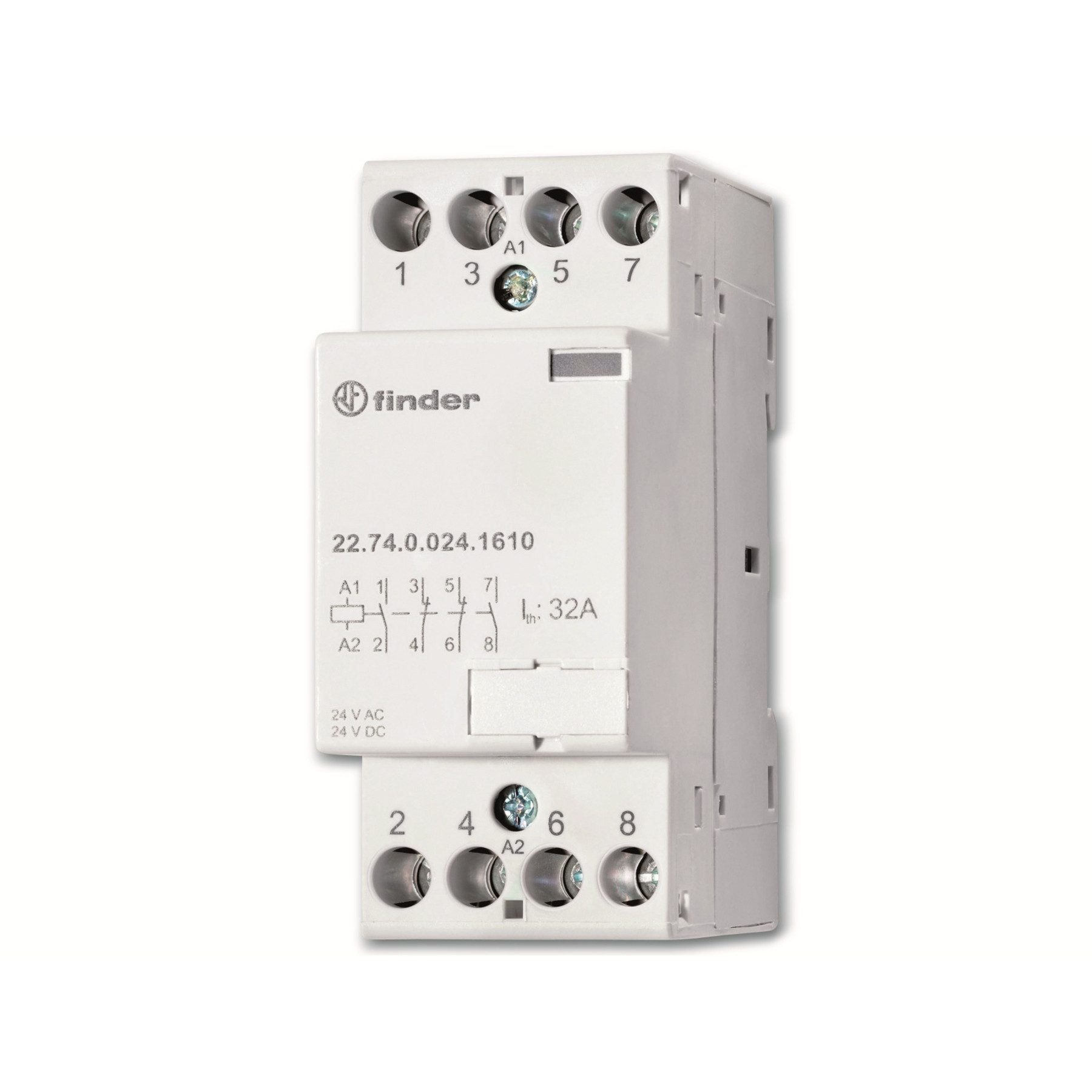 Verteilerbox FINDER Installationsschütz 230 V, 32 A, 4