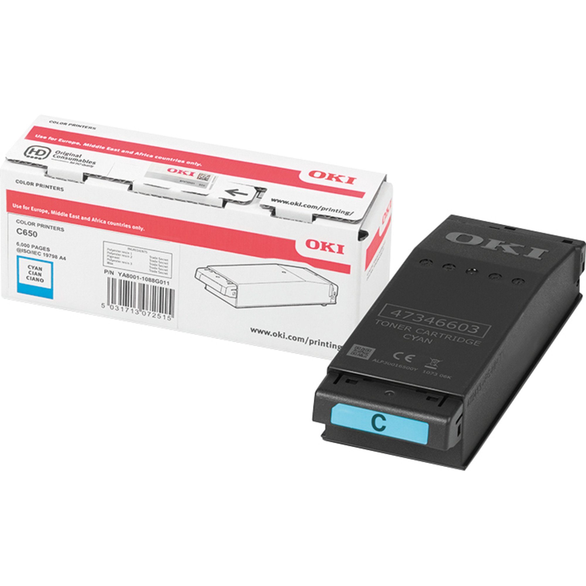 OKI Tonerkartusche OKI Toner cyan 09006127