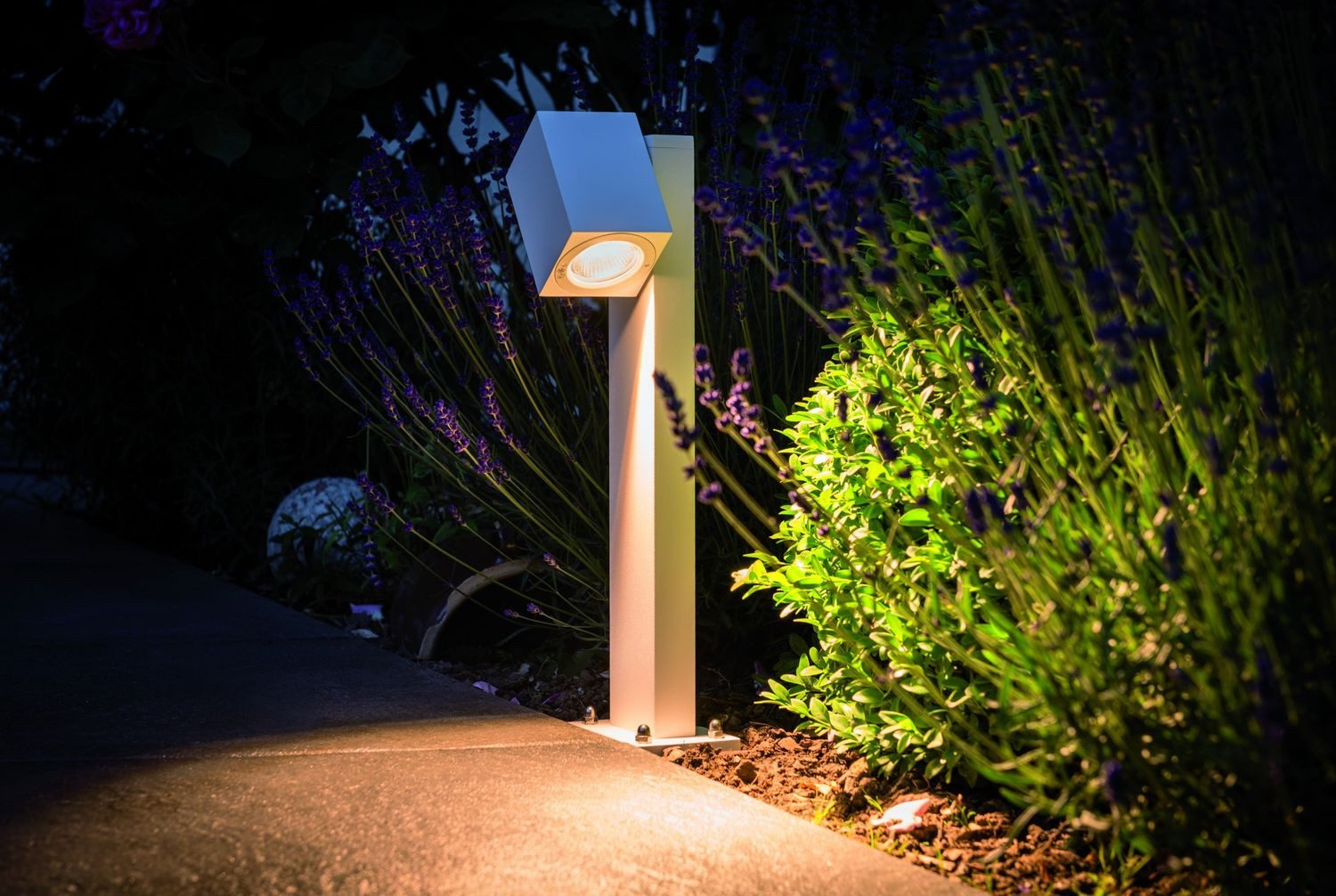 Paulmann Pollerleuchte Ausstellungsstück! Paulmann Special Pollerleuchte IP44 360°Cube Flame